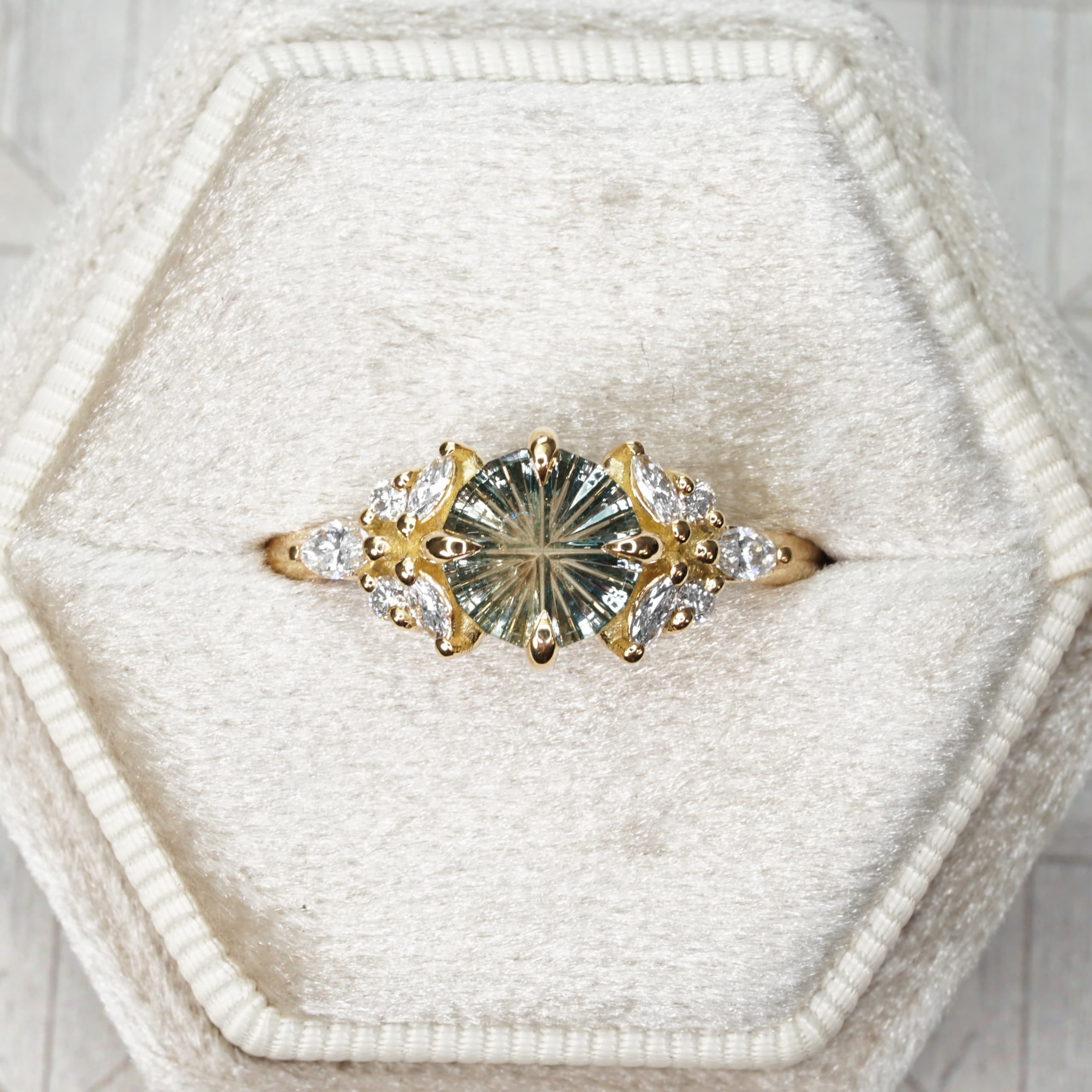 Parti starbrite sapphire and diamond ring — 1