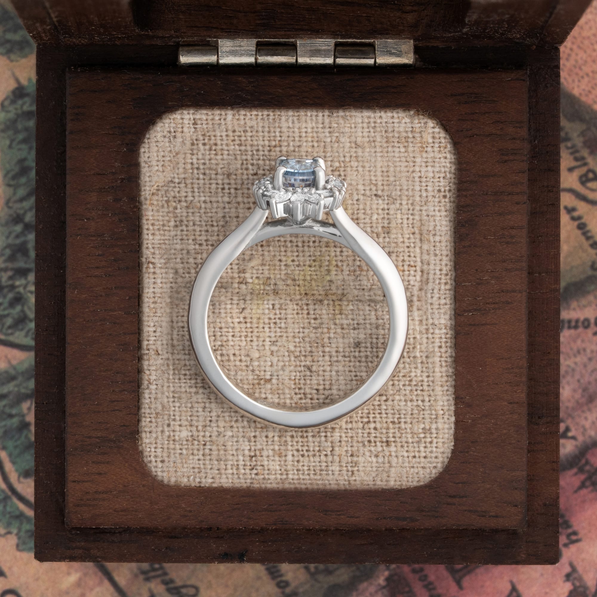 'The Orielle' Starbrite sapphire and diamond ring — 5