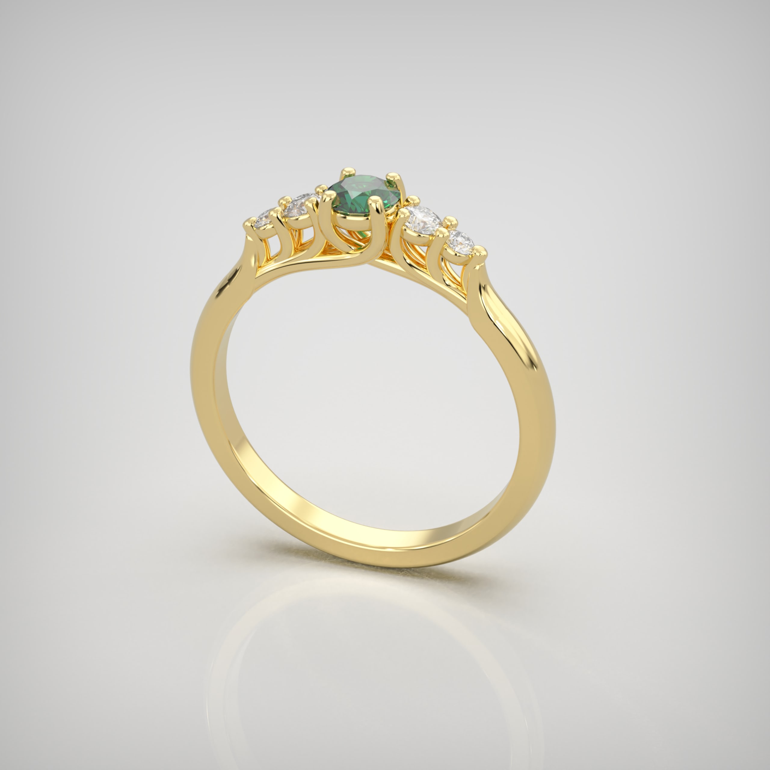 The Quintet – Yellow Gold & Emerald — 4