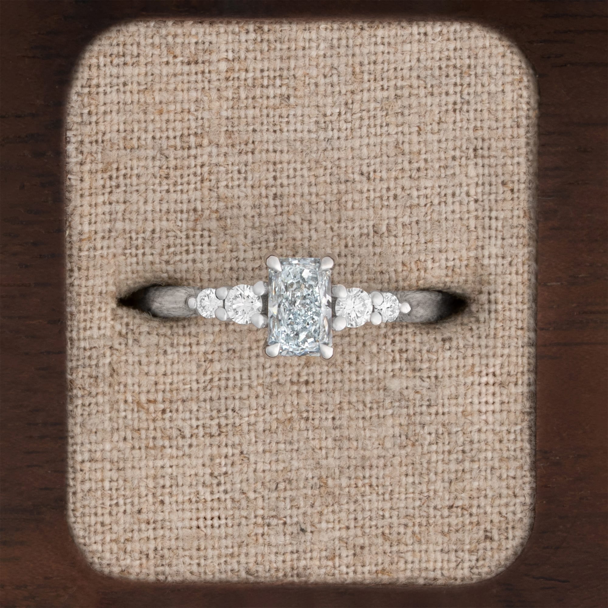 'The Quintet' – Fancy blue diamond ring — 1