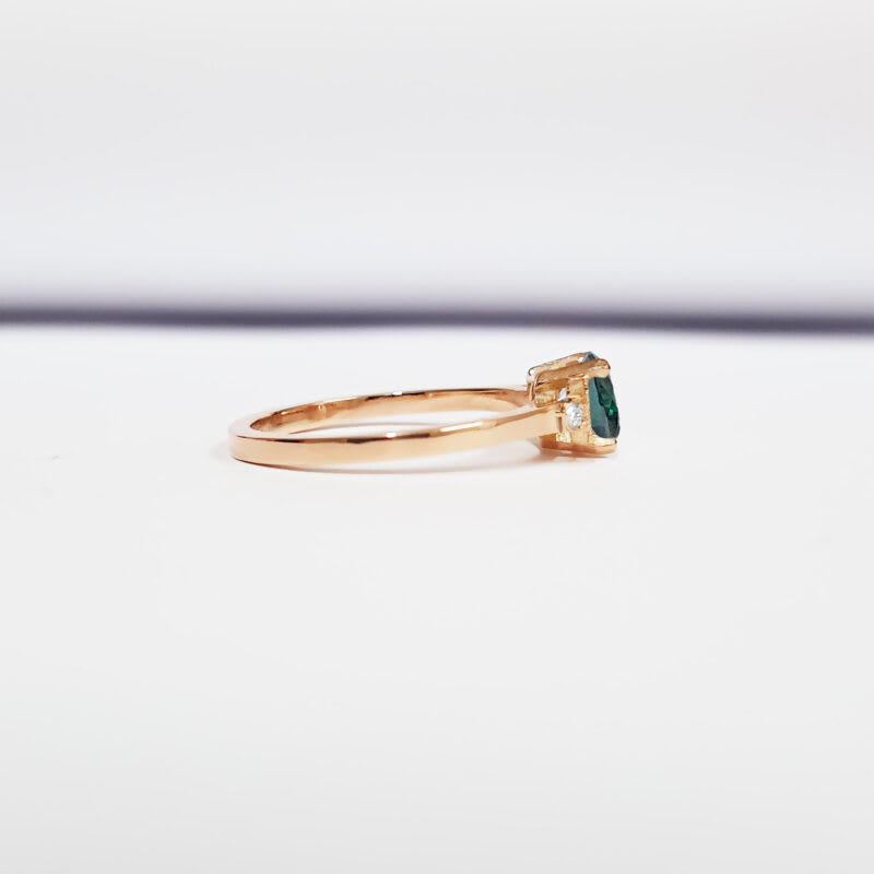 'Adelaide' Alexandrite and diamond engagement ring  — 3