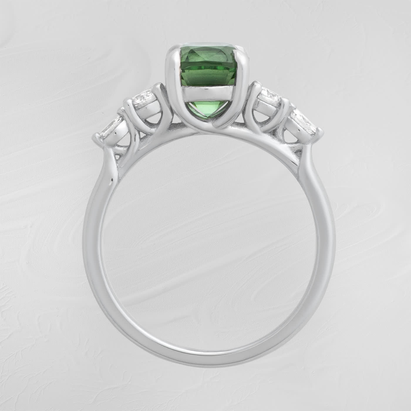 'Sonder' Green tourmaline and diamond ring — 3