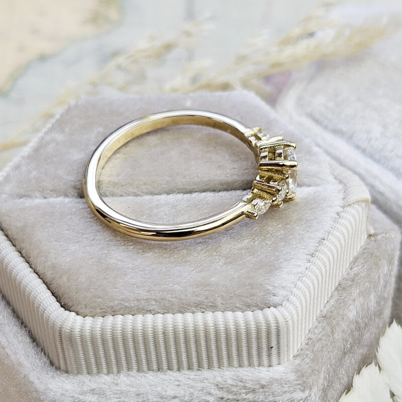 'Arlet' Lab grown diamond 5 stone ring in 18ct yellow gold — 3