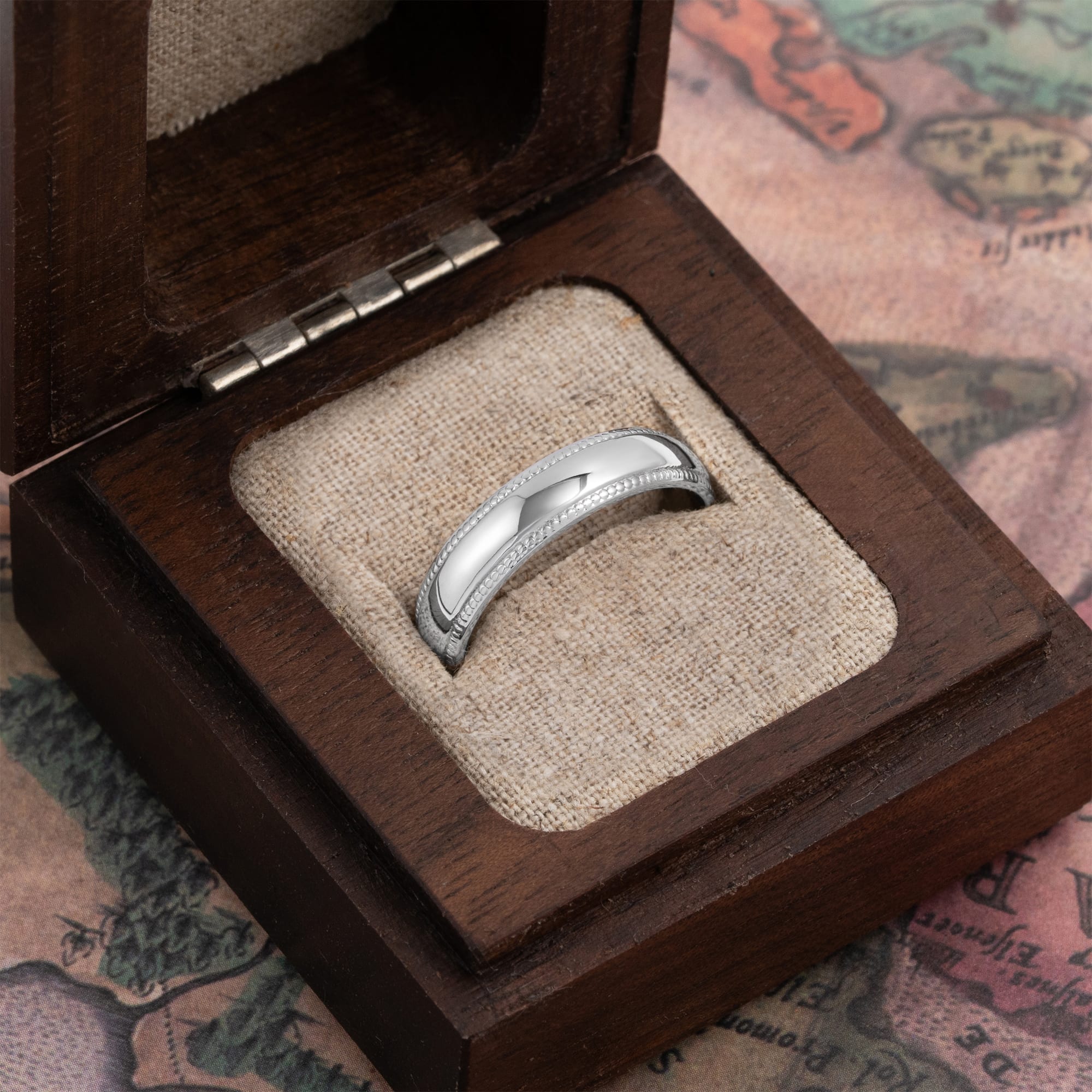 Milgrain wedding band  — 2