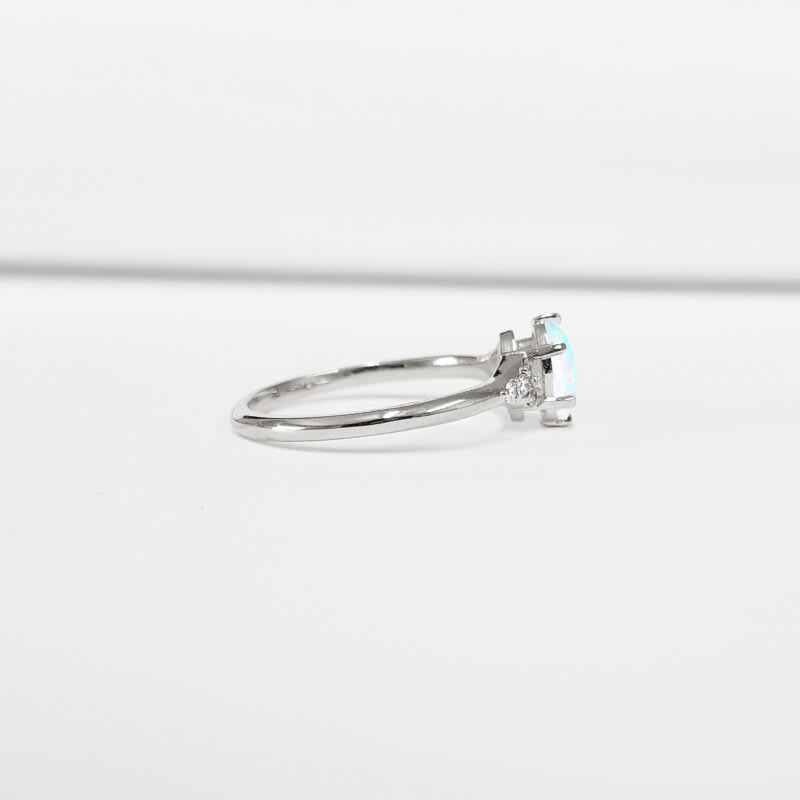 Opal and diamond art deco inspired ring  — 2