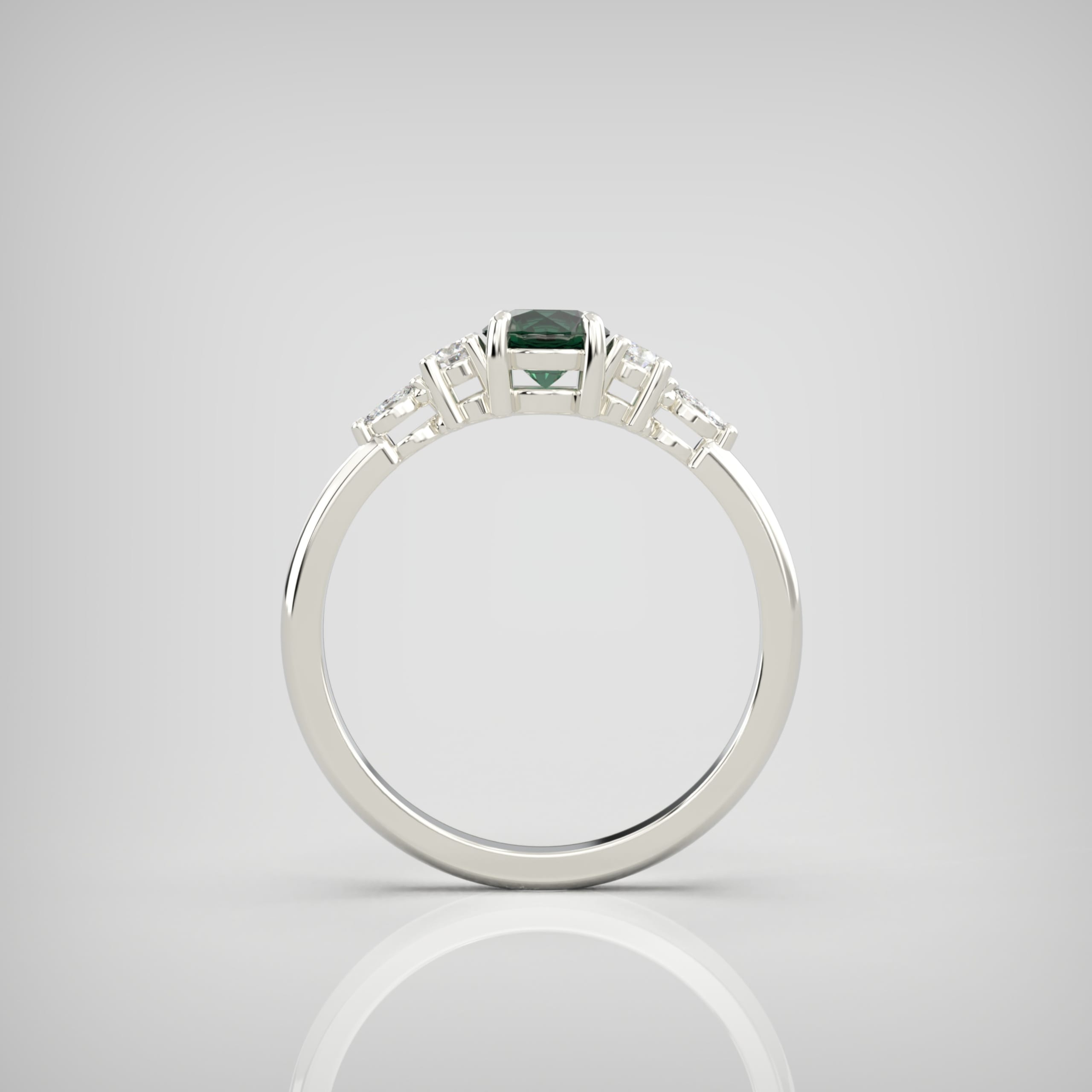 'Arlet' Emerald & Diamond Ring — 4