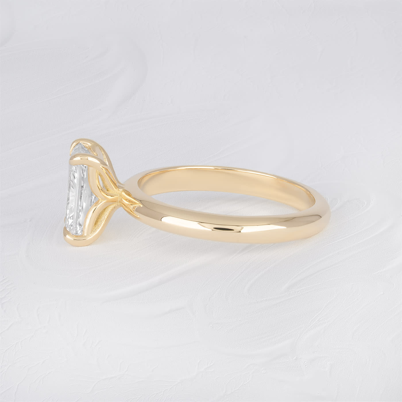 Radiant lab diamond solitaire ring  — 4