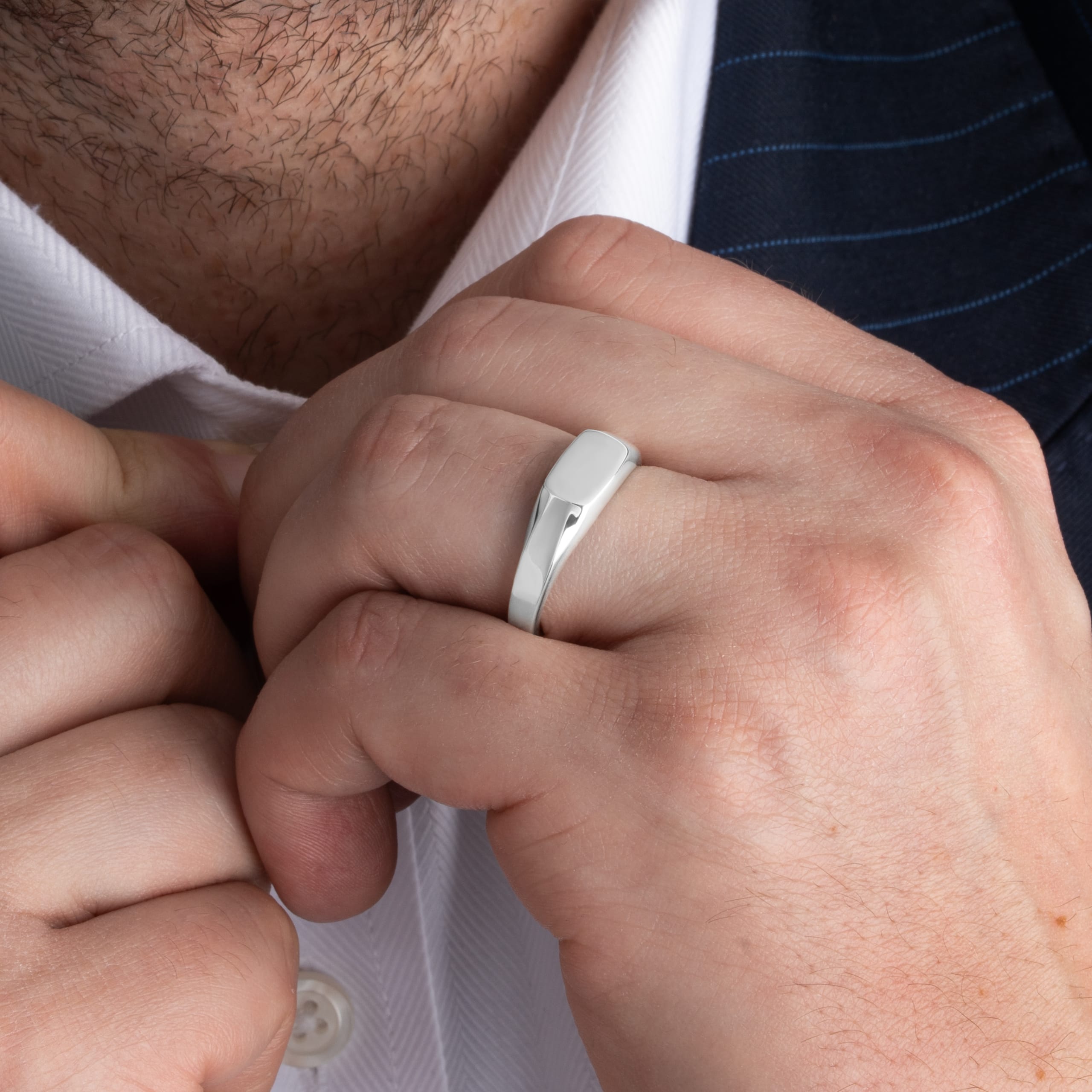 Octagon signet ring  — 2