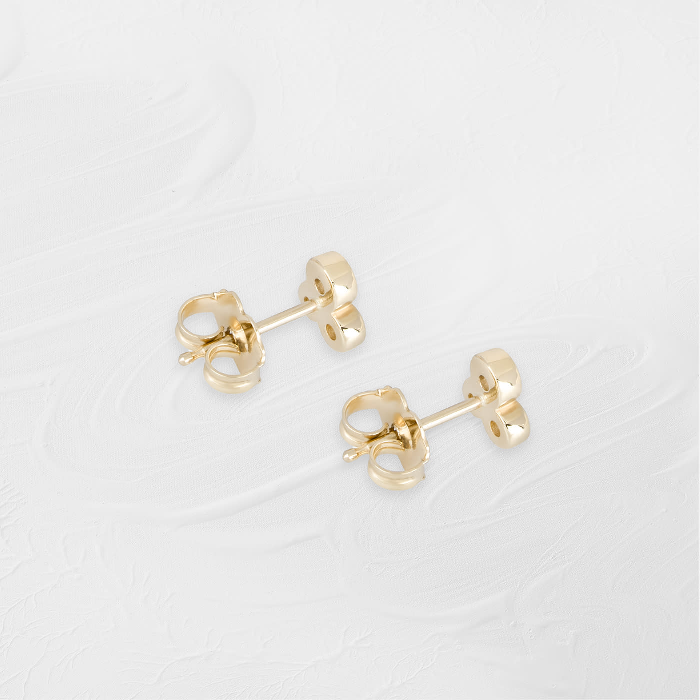 Natural Diamond Geometric Cluster Earrings — 2