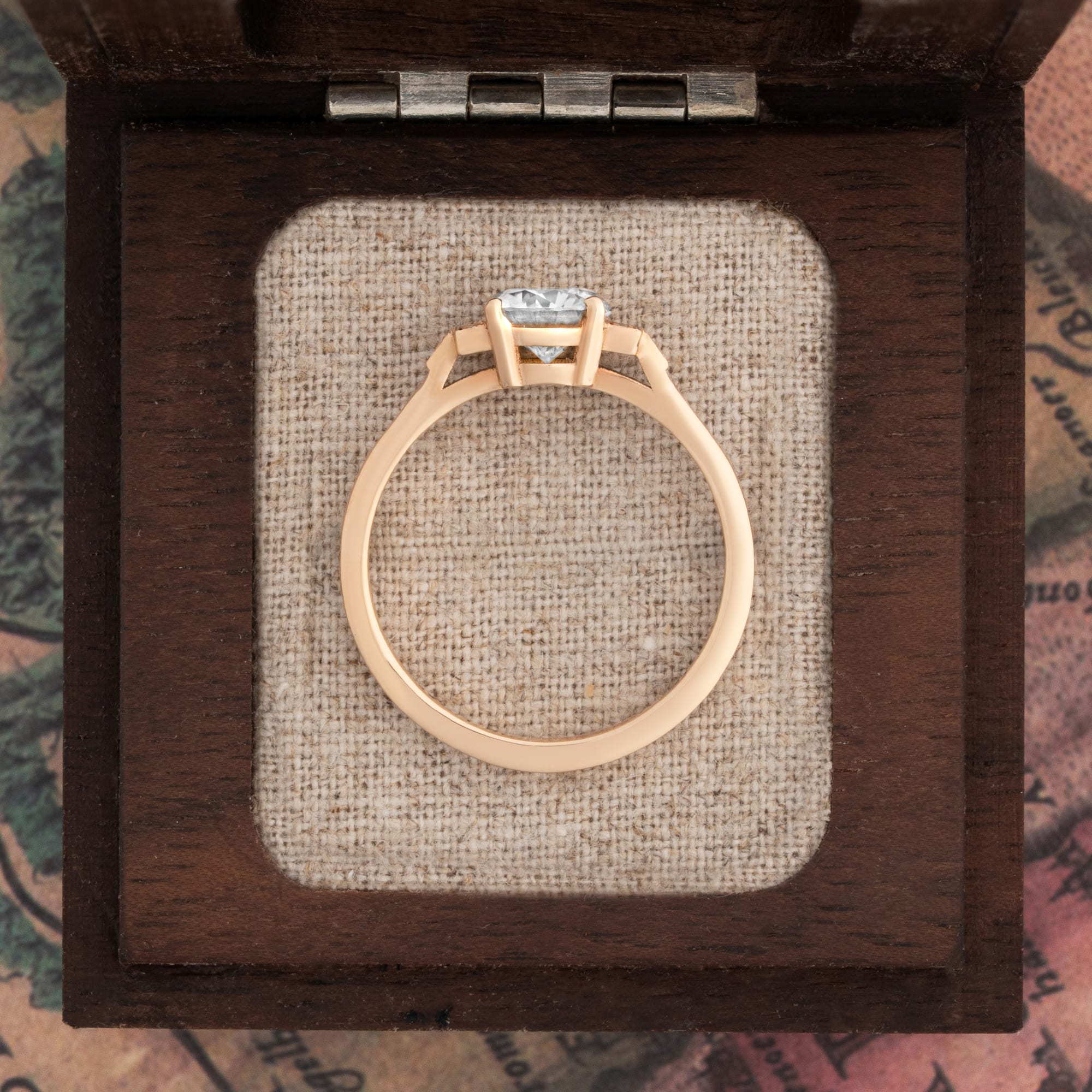 'Adelaide' 1920s inspired lab grown diamond ring — 4