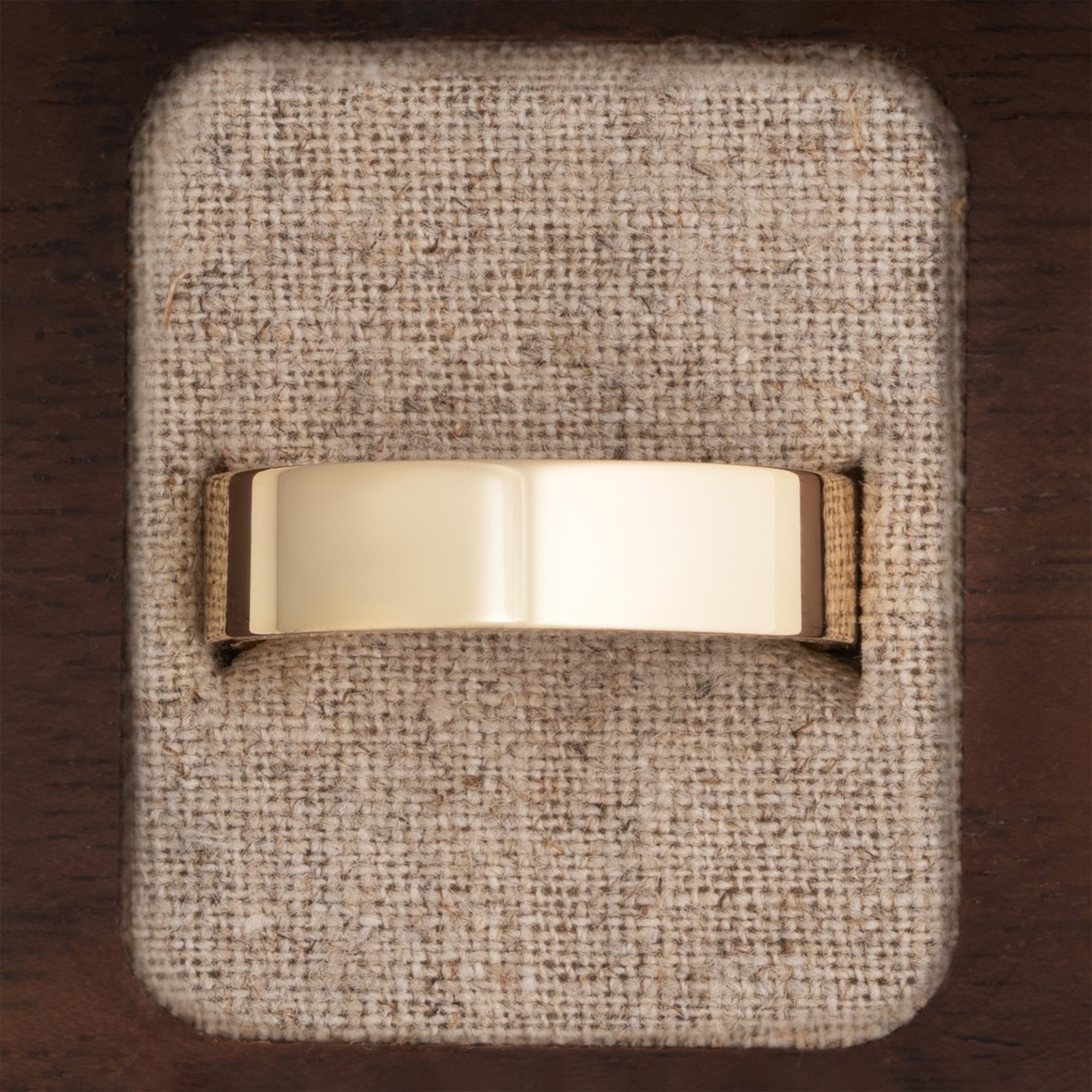 Flat court wedding band  — 4
