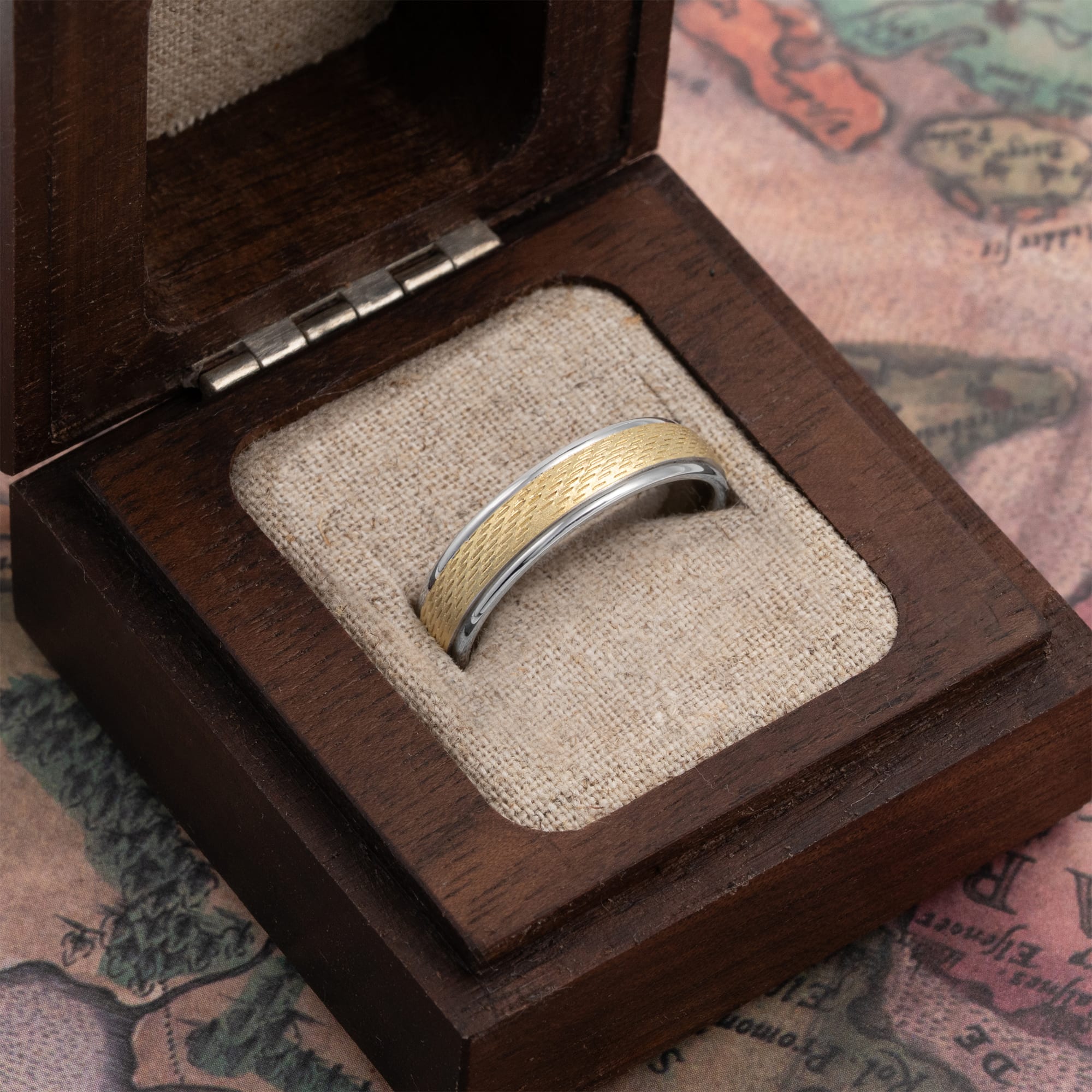 Two tone wedding band  — 3
