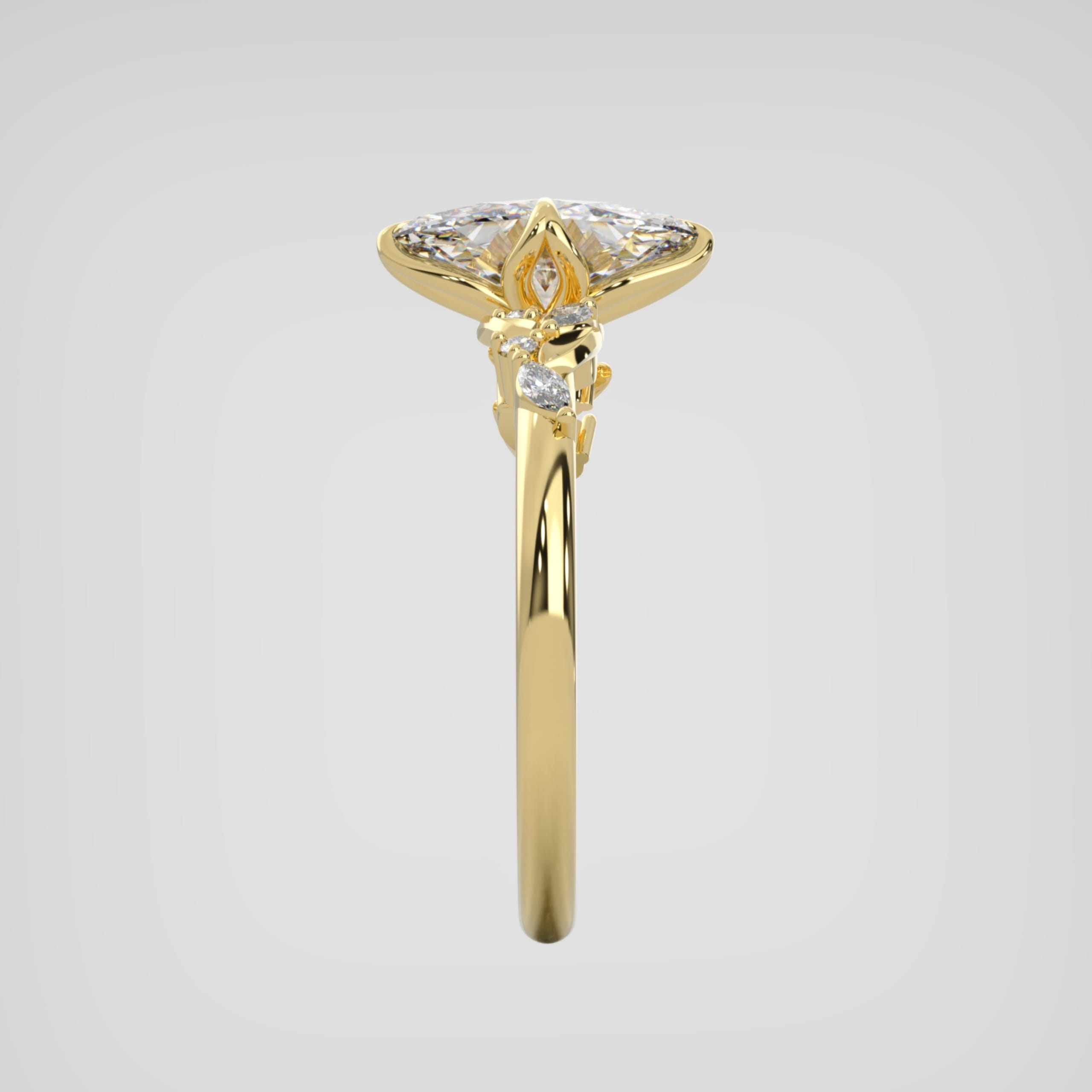 "Wildflower Whisper" Marquise Lab-grown Diamond Ring  — 5