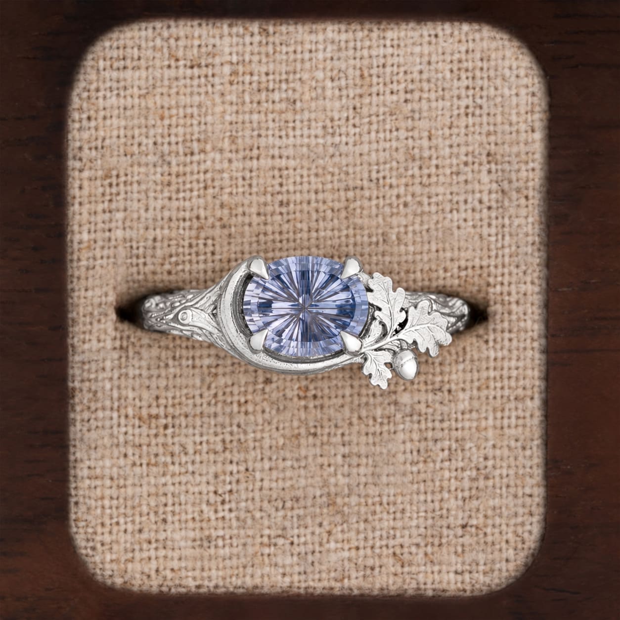 'Oak & Acorn' Lilac Starbrite ring