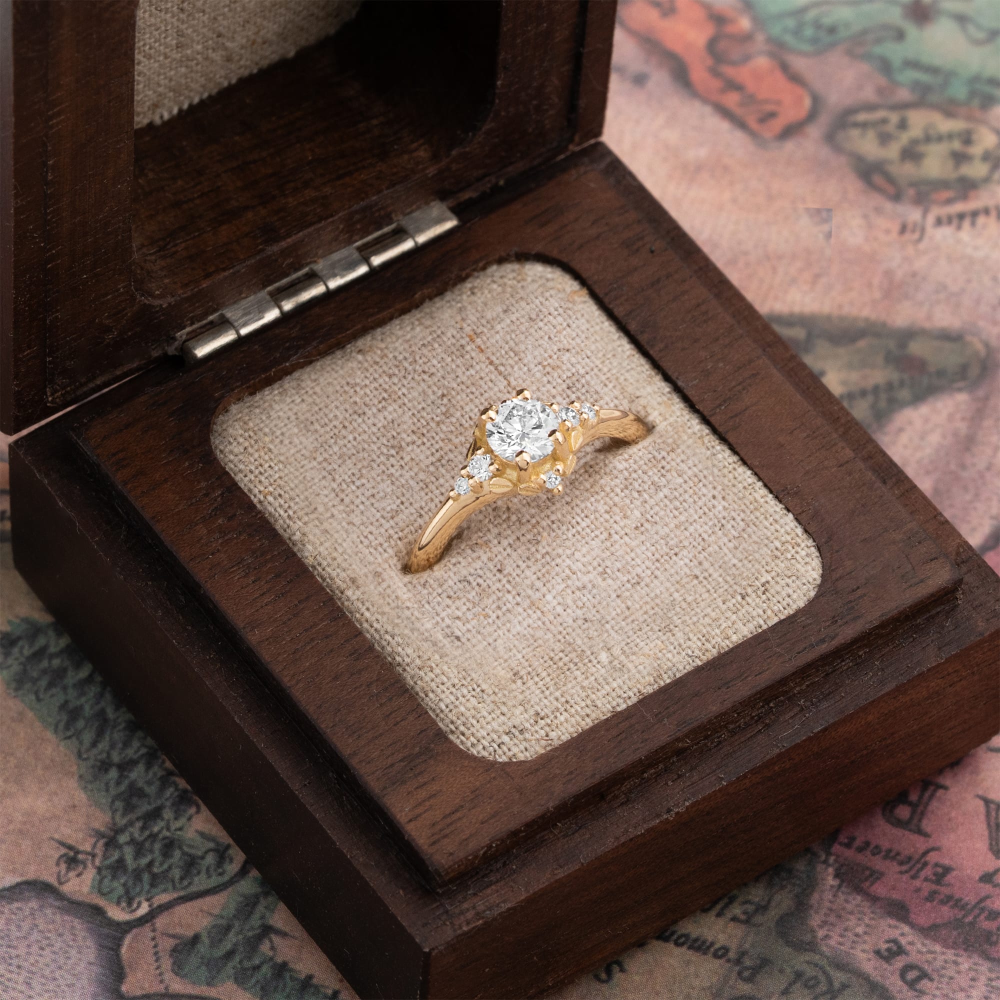 'Forest Vow' lab grown diamond ring — 3