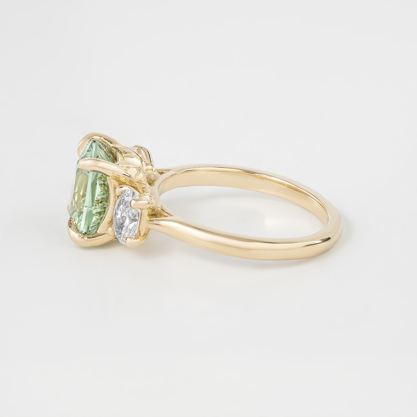 Universe Tourmaline and diamond floral ring  — 2