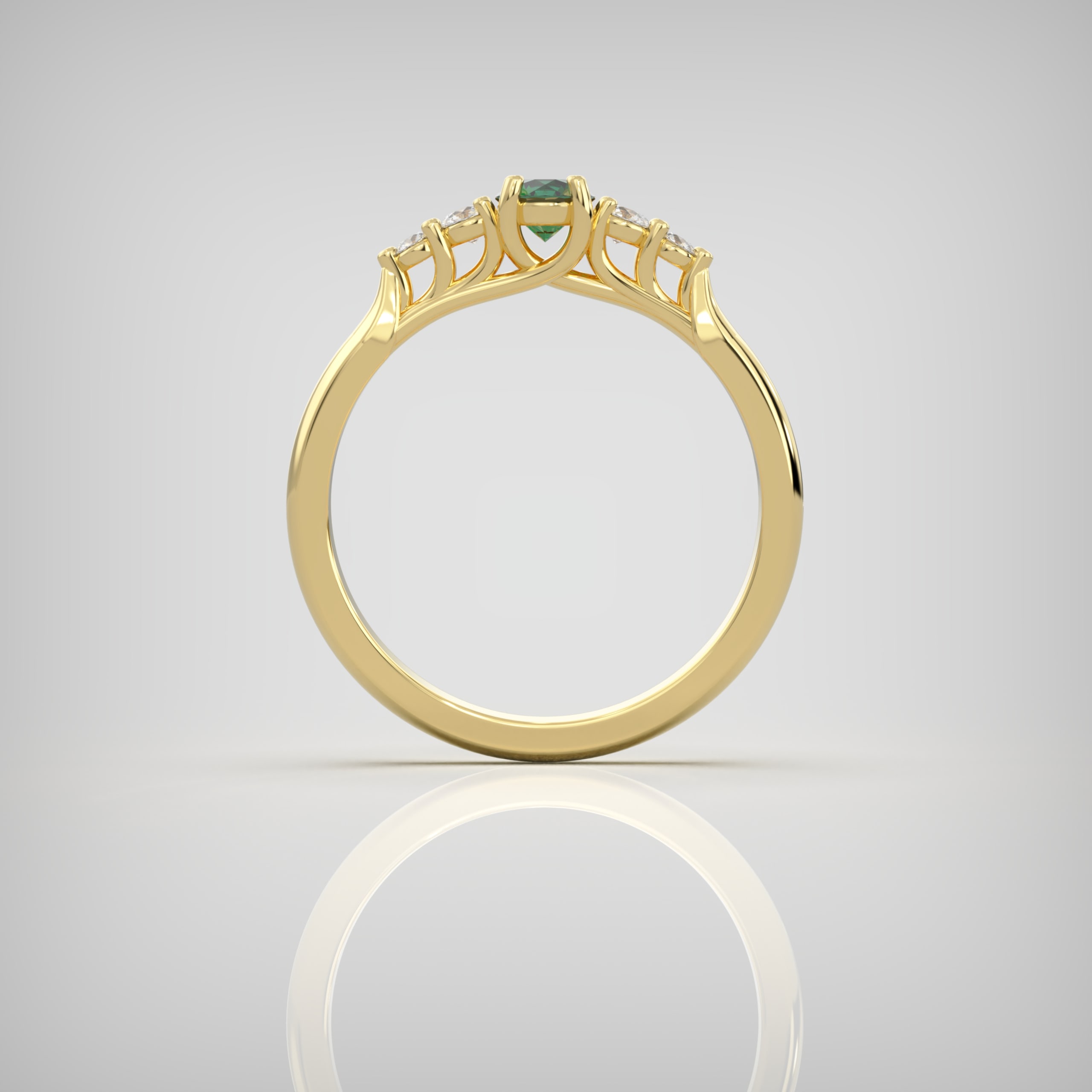 The Quintet – Yellow Gold & Emerald — 2