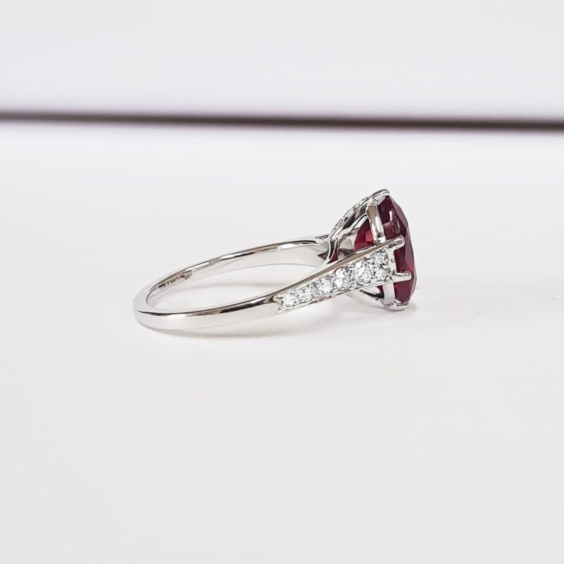 Ruby and diamond engagement ring  — 2