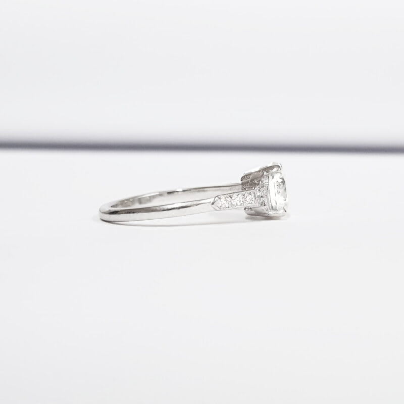 Antique inspired Lab grown diamond engagement ring  — 3