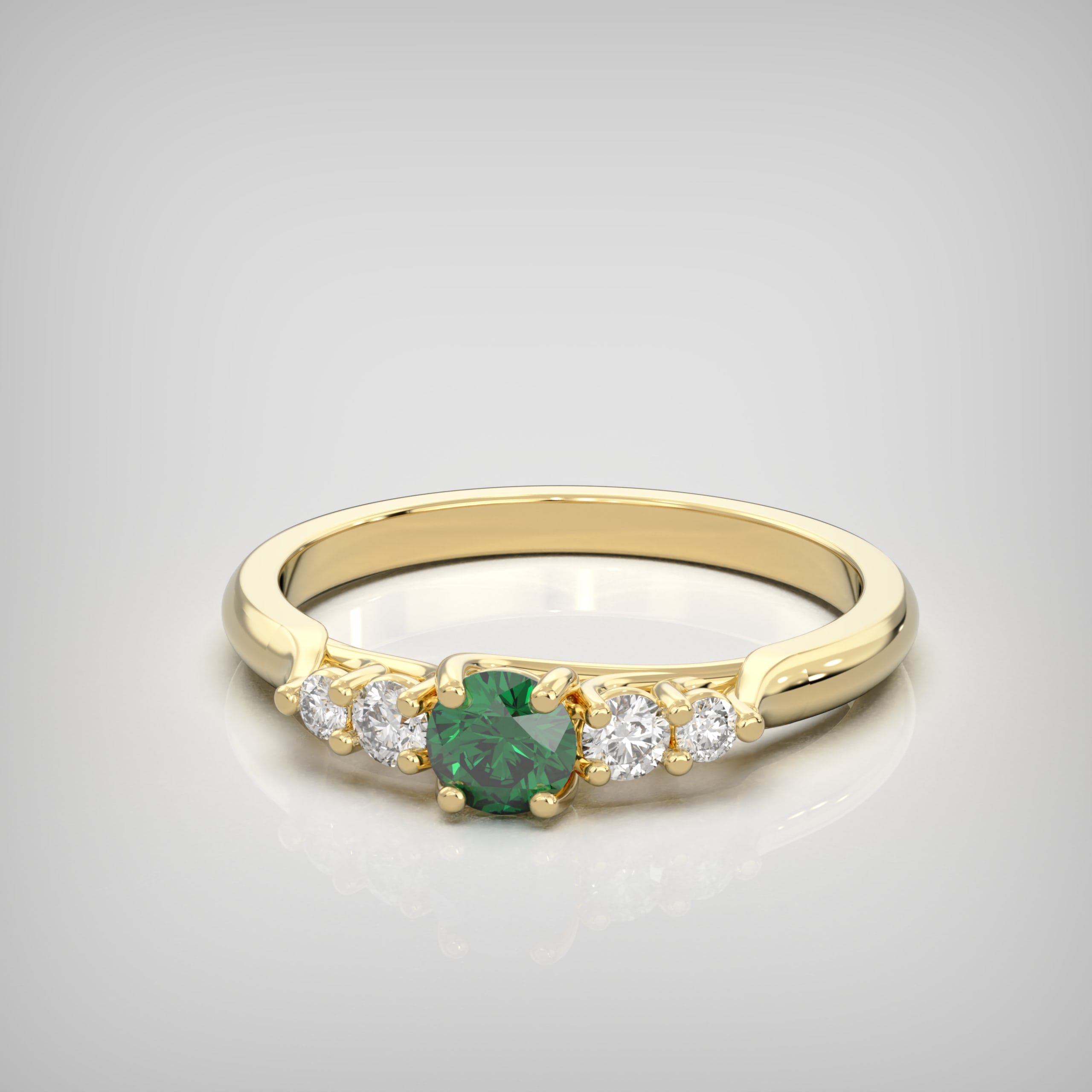 The Quintet – Yellow Gold & Emerald — 5