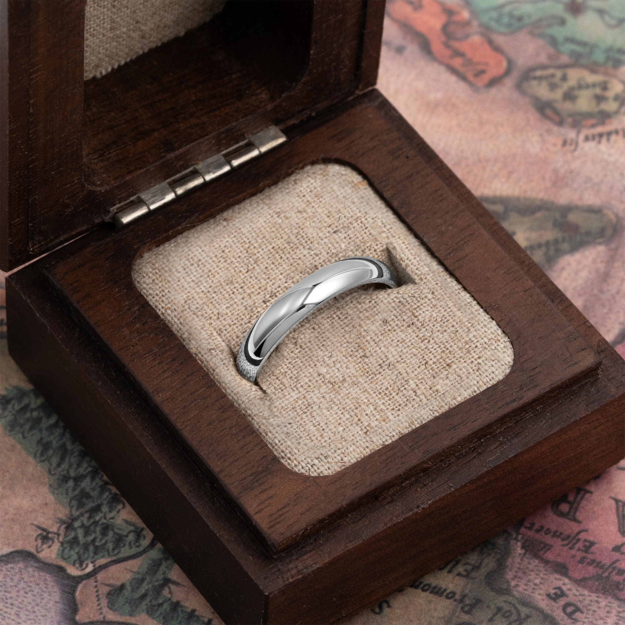 D Shape wedding band  — 2