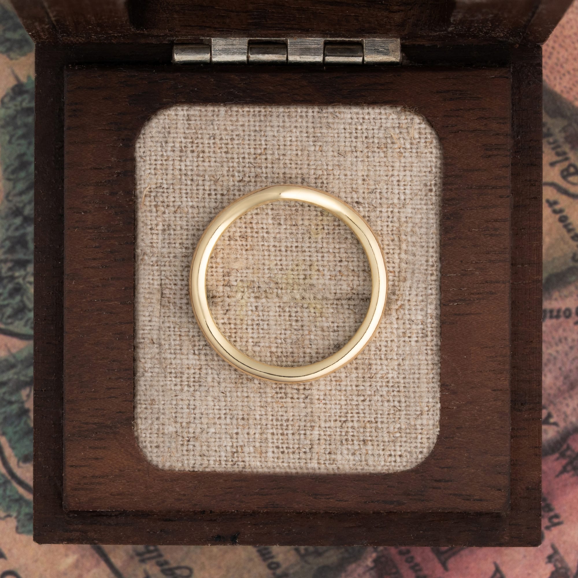 Ladies curved Wedding Band — 3