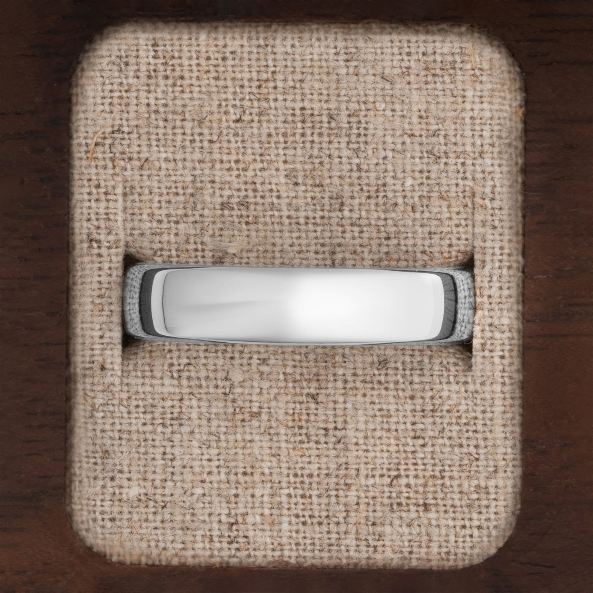 Traditional court wedding band  - alternate view