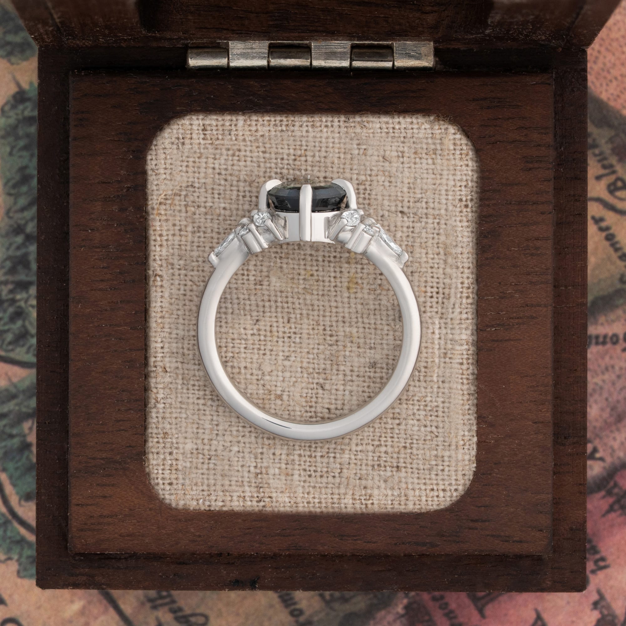 Parti starbrite sapphire and diamond ring — 3
