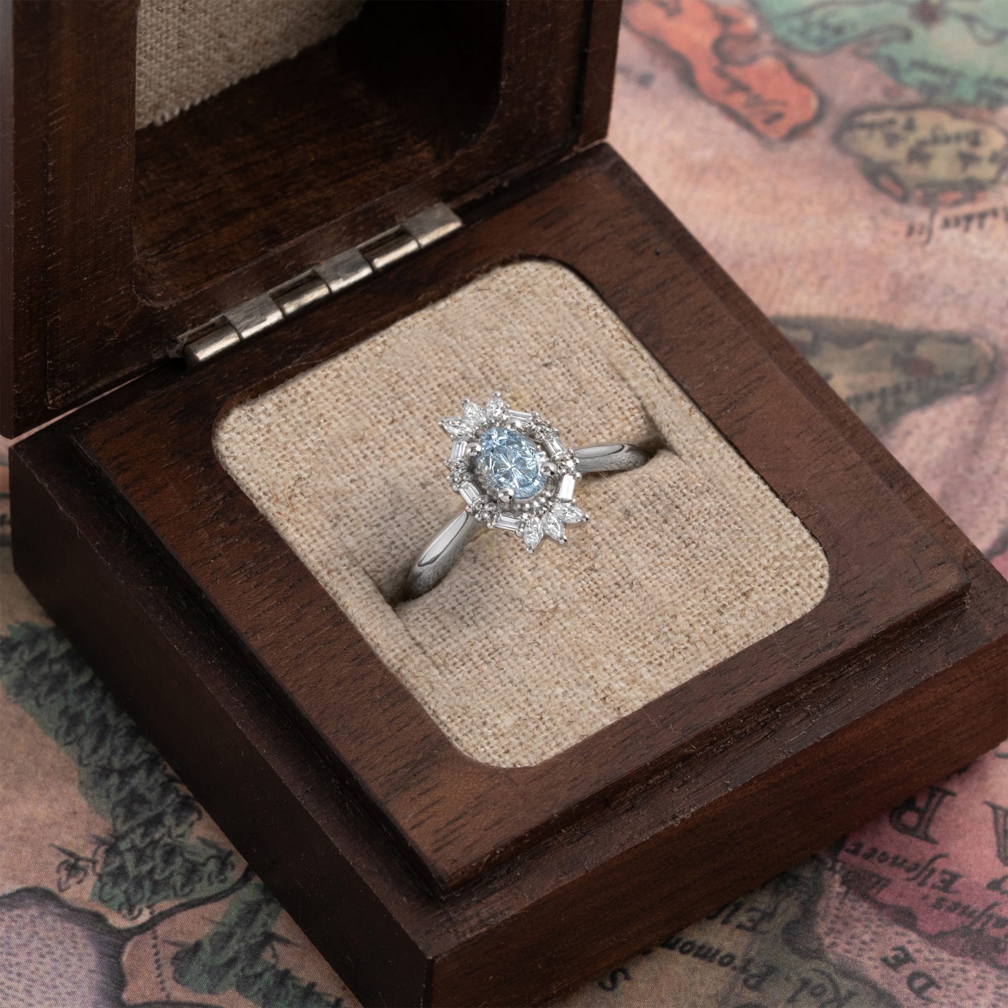'The Orielle' Starbrite sapphire and diamond ring — 3