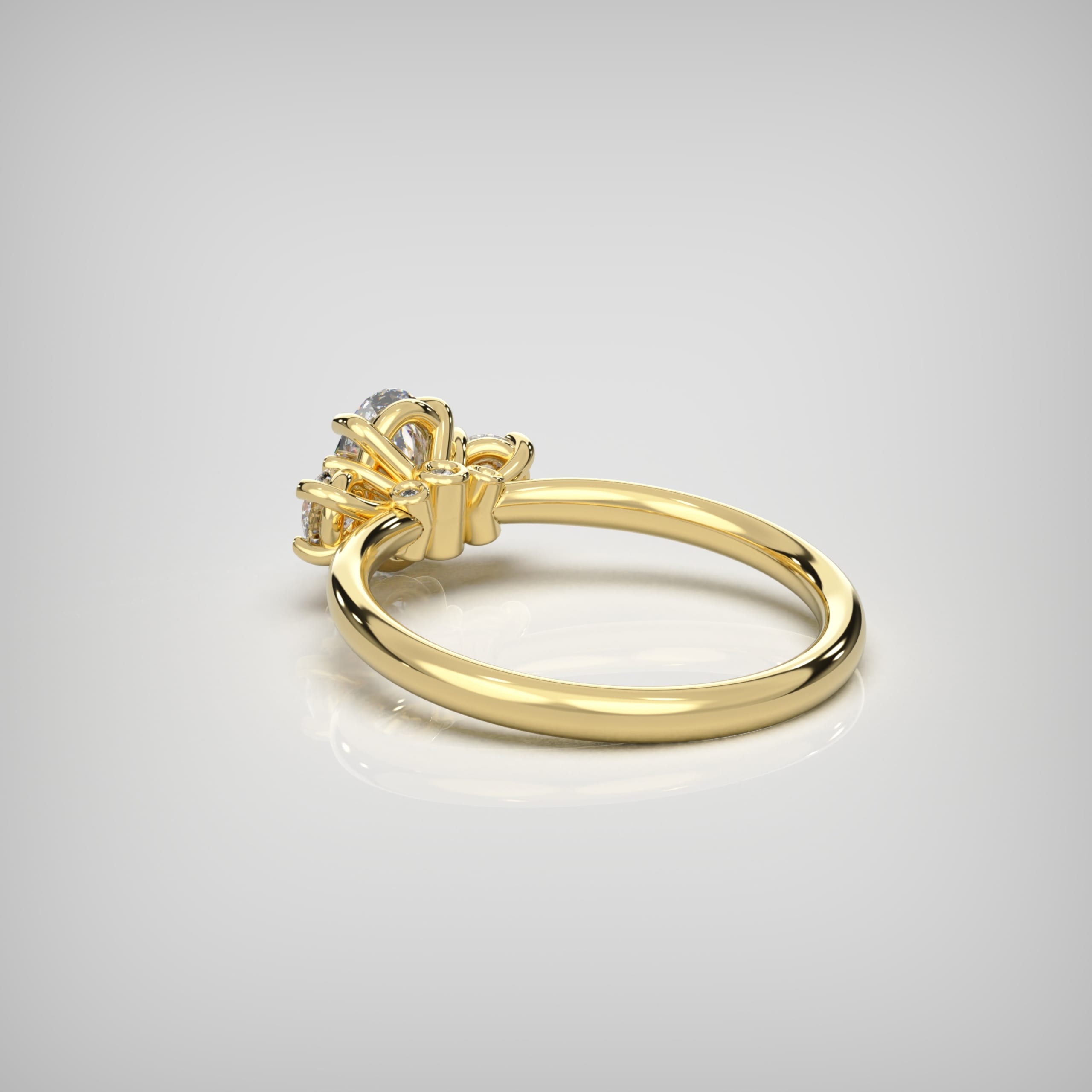 'Lumière' trilogy lab-grown diamond ring — 3