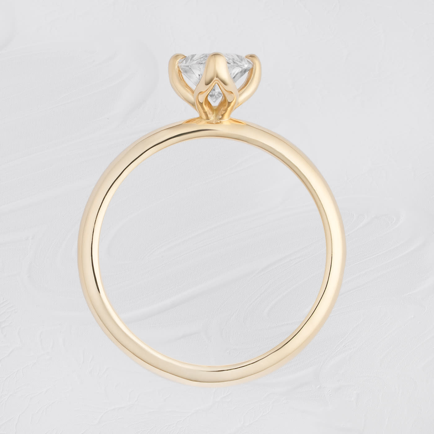Marquise lab grown diamond solitaire ring — 3