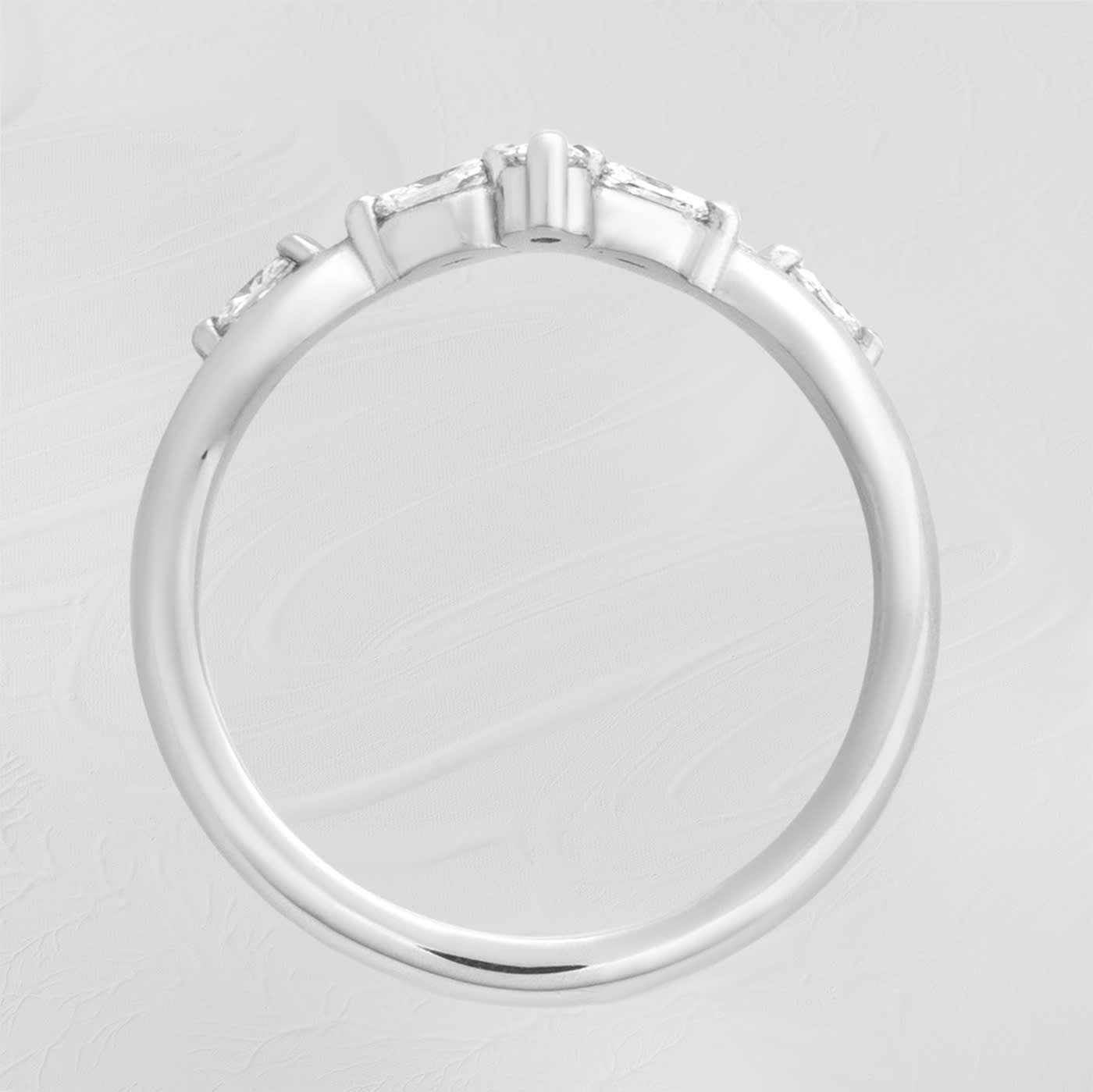 Shaped diamond wedding band — 2