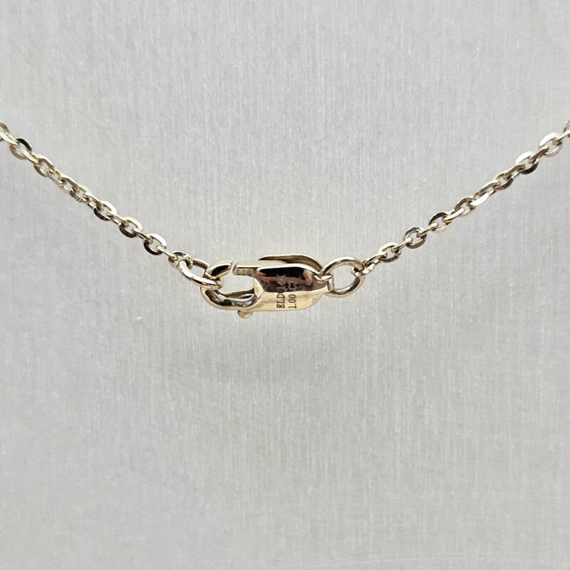 Lab grown diamond necklace in 14ct yellow gold — 4