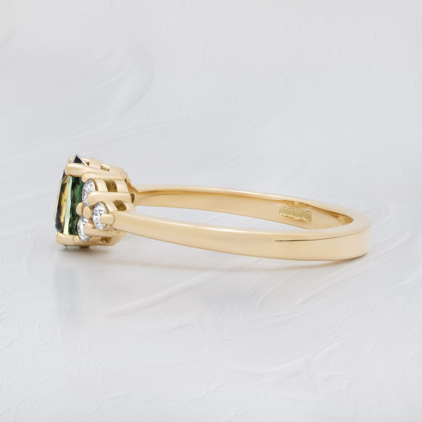 Parti sapphire and diamond ring — 3