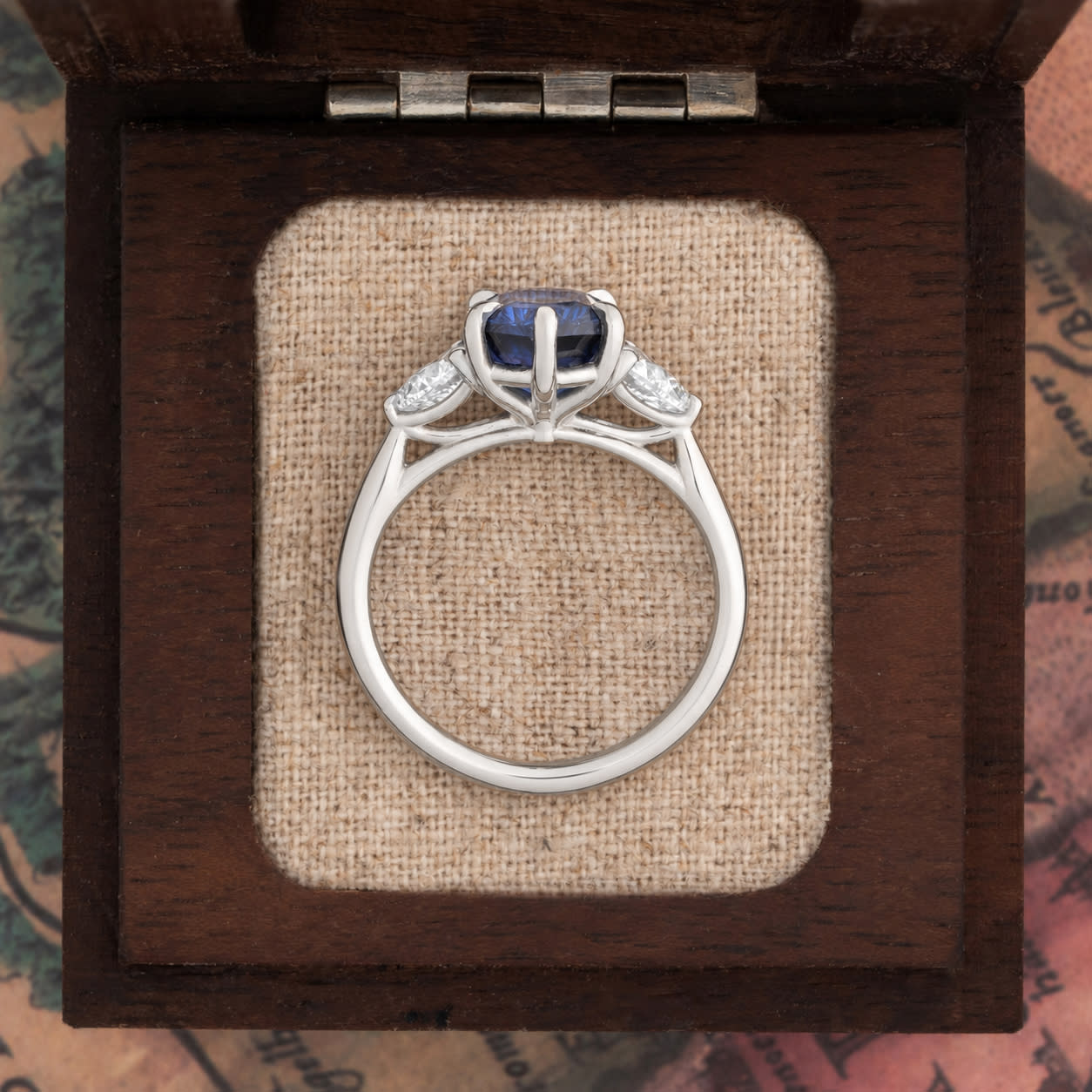 'Seraphina' Fantasy hexagon sapphire ring — 3