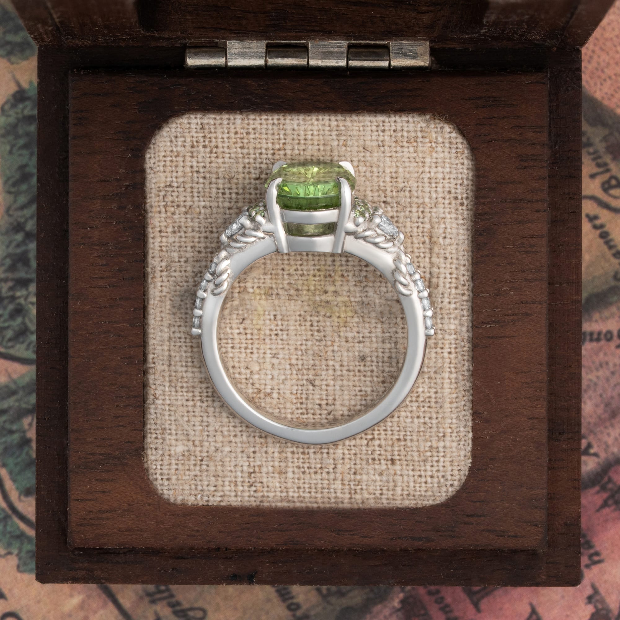 'The Siren' Starbrite tourmaline and diamond ring  — 5