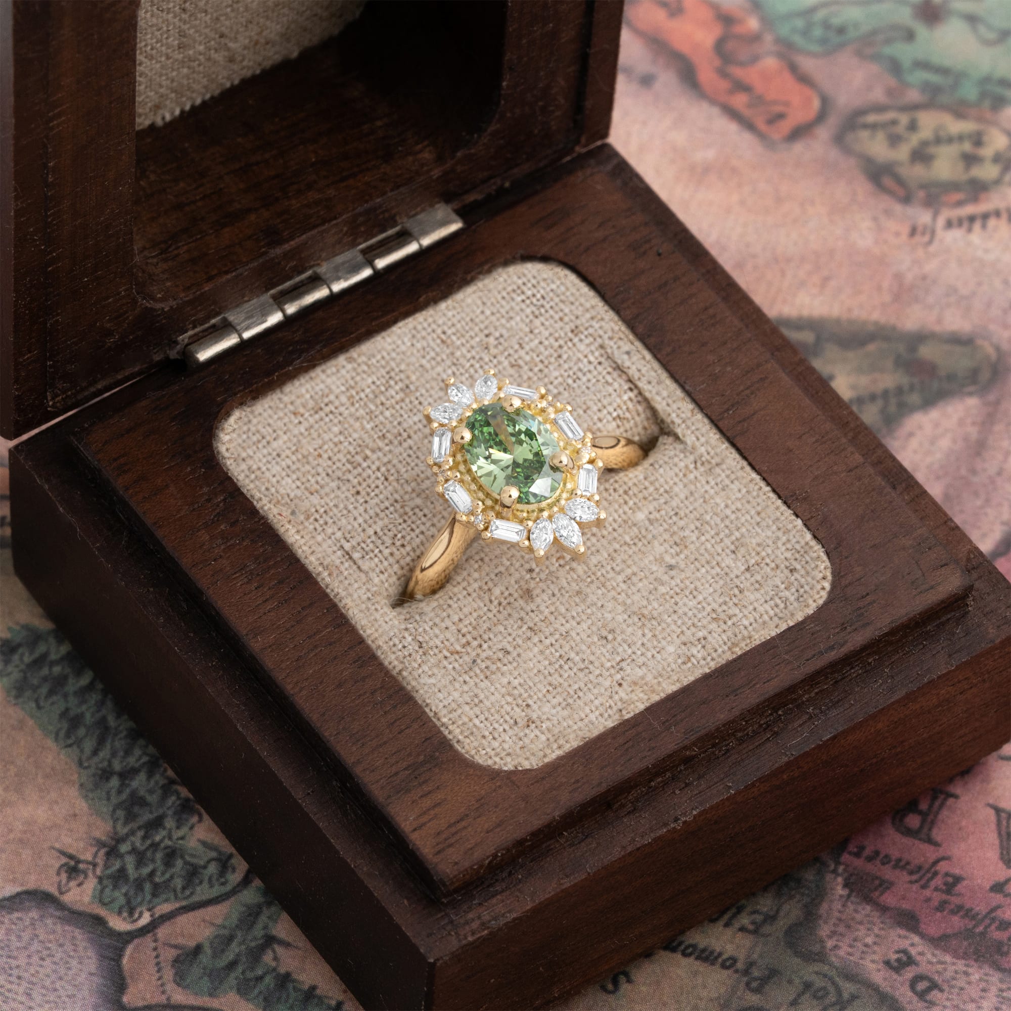 'The Orielle' lab grown diamond ring  - alternate view