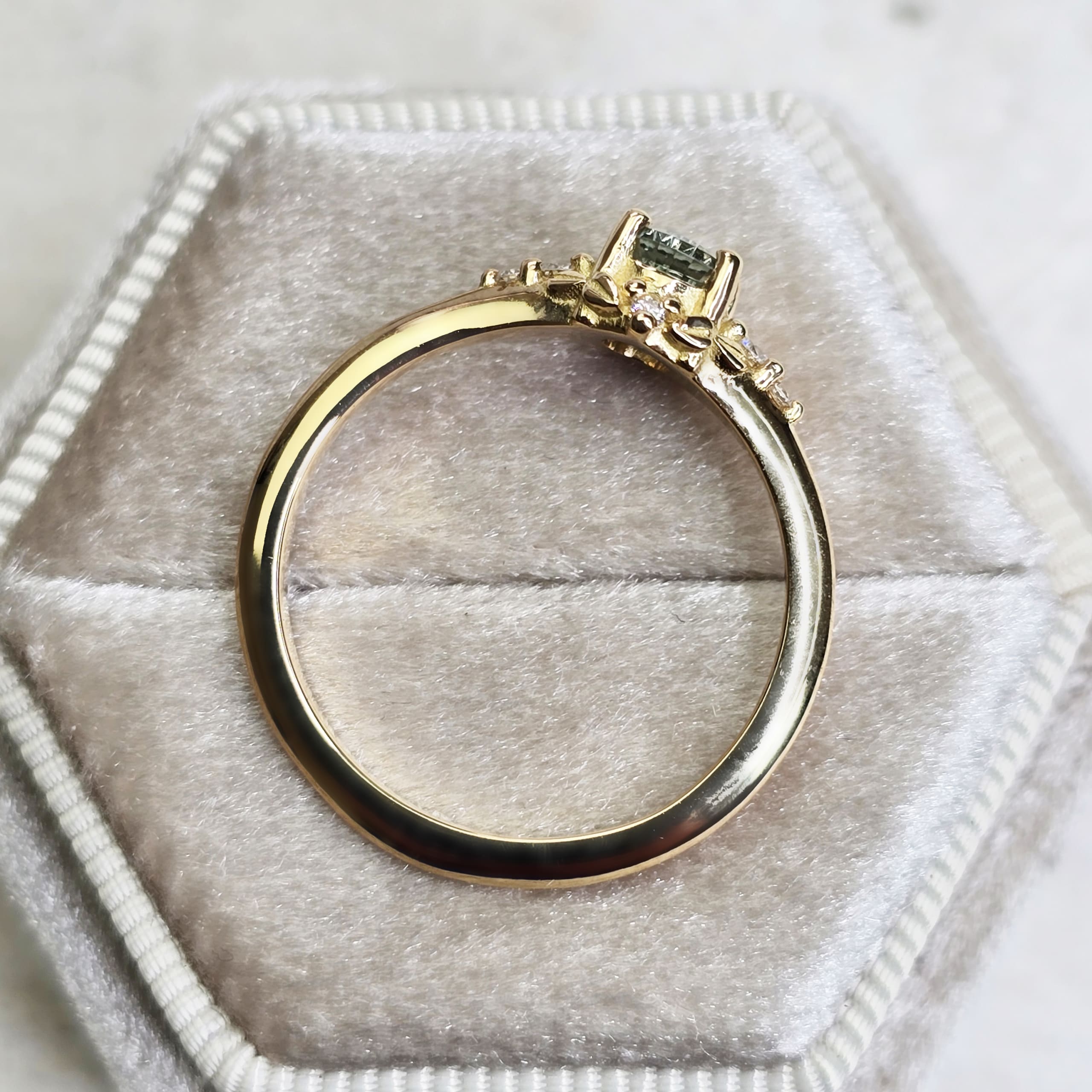 'Forest Vow' Starbrite sapphire and diamond ring — 3