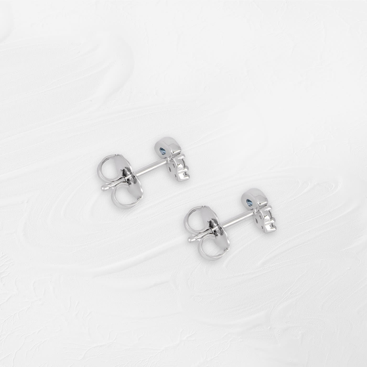 Marquise aquamarine and diamond earrings — 3