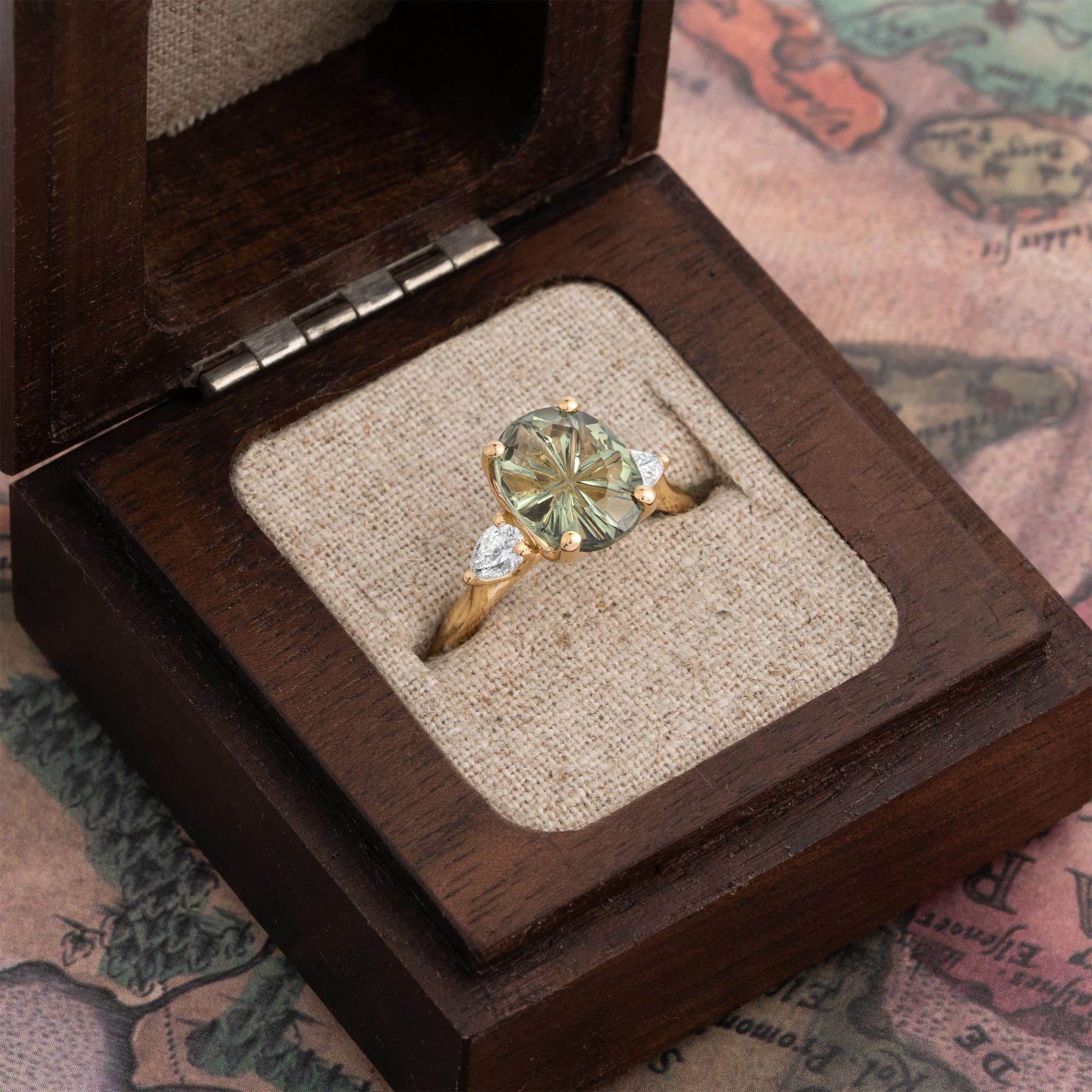 'Ava' Fantasy cut spinel and diamond ring — 2