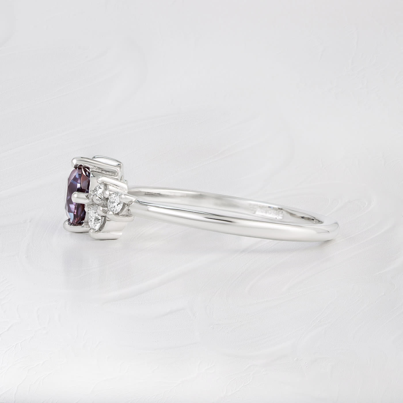 Alexandrite Floral Cluster Ring  — 3