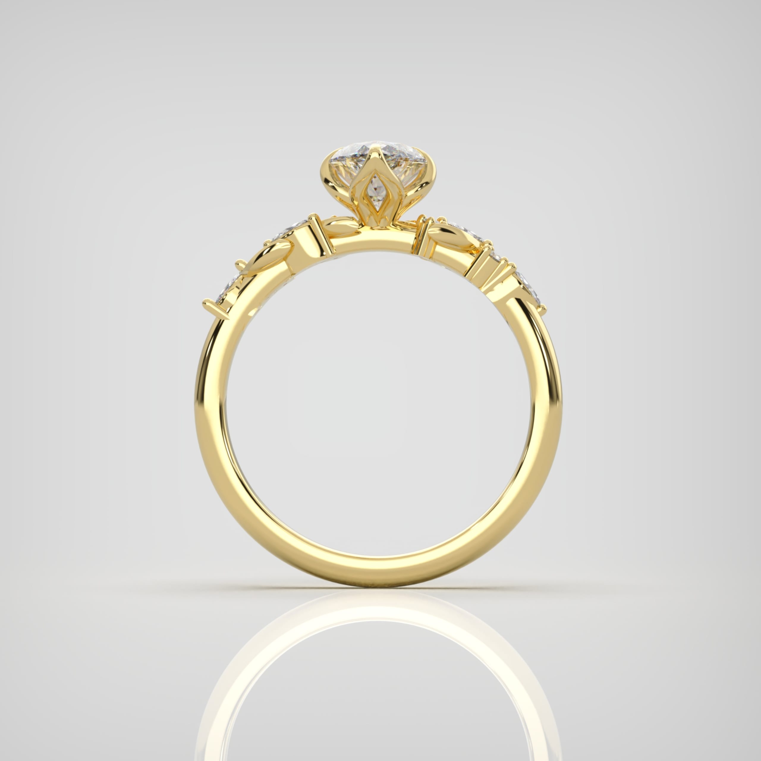 "Wildflower Whisper" Marquise Lab-grown Diamond Ring  — 4