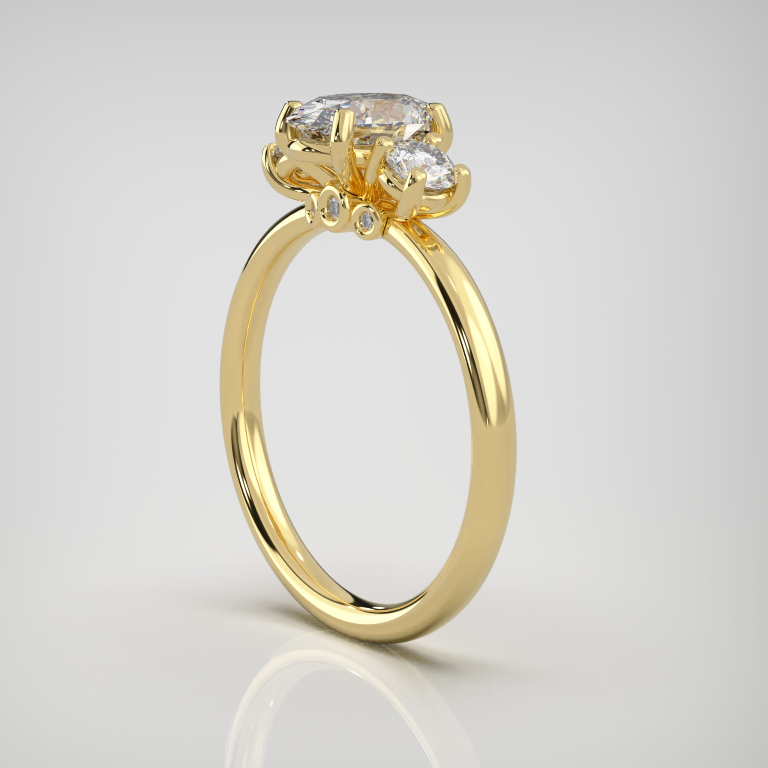 'Lumière' trilogy lab-grown diamond ring — 5