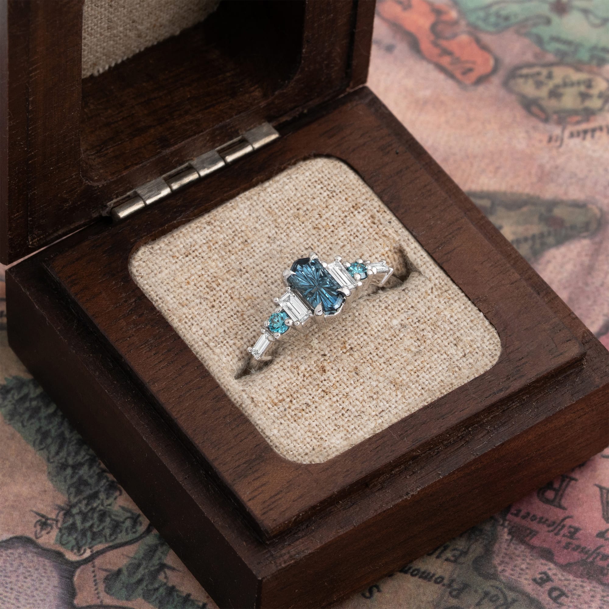 'Harmony' Starbrite sapphire and diamond ring — 2