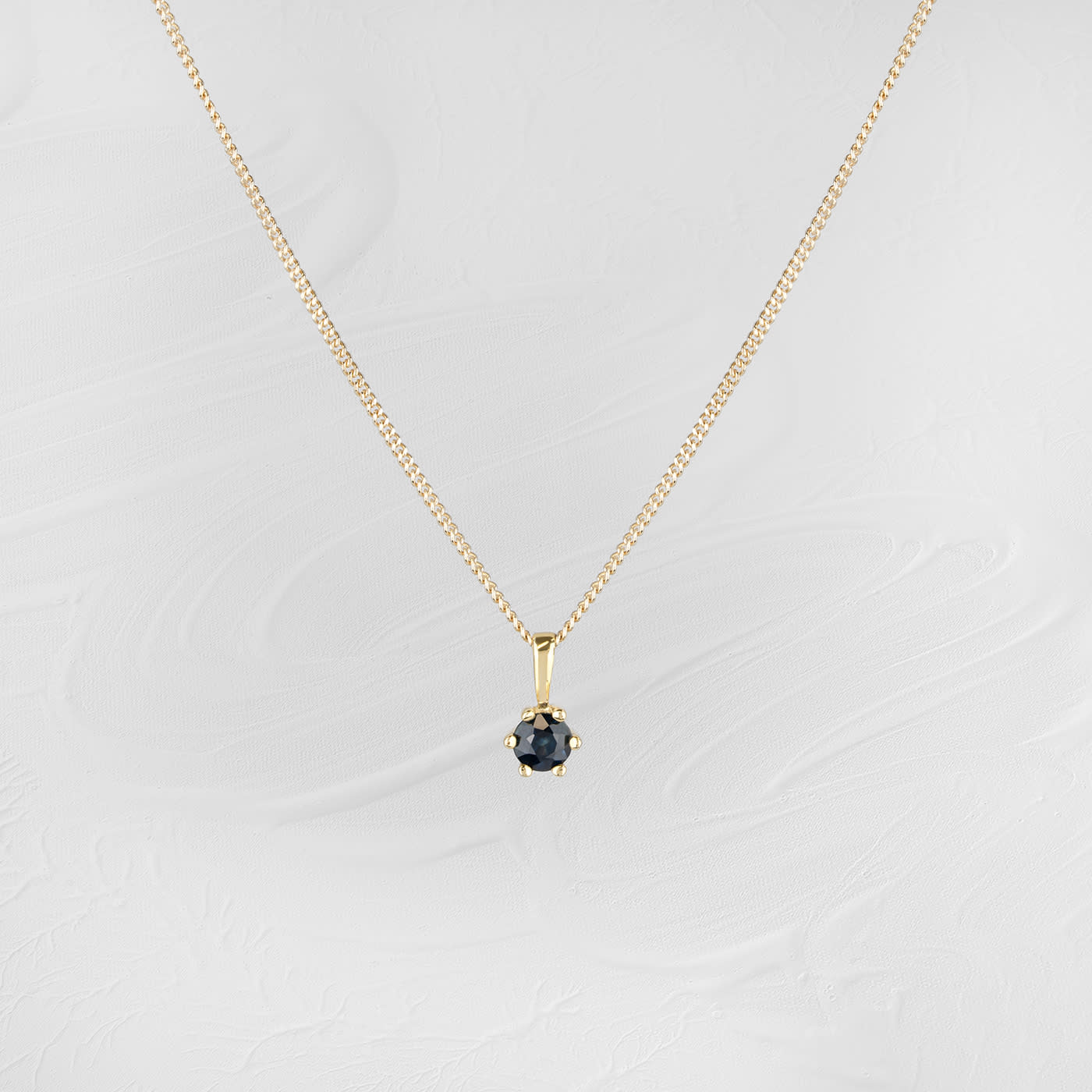 Sapphire Necklace in 9ct Yellow Gold — 1