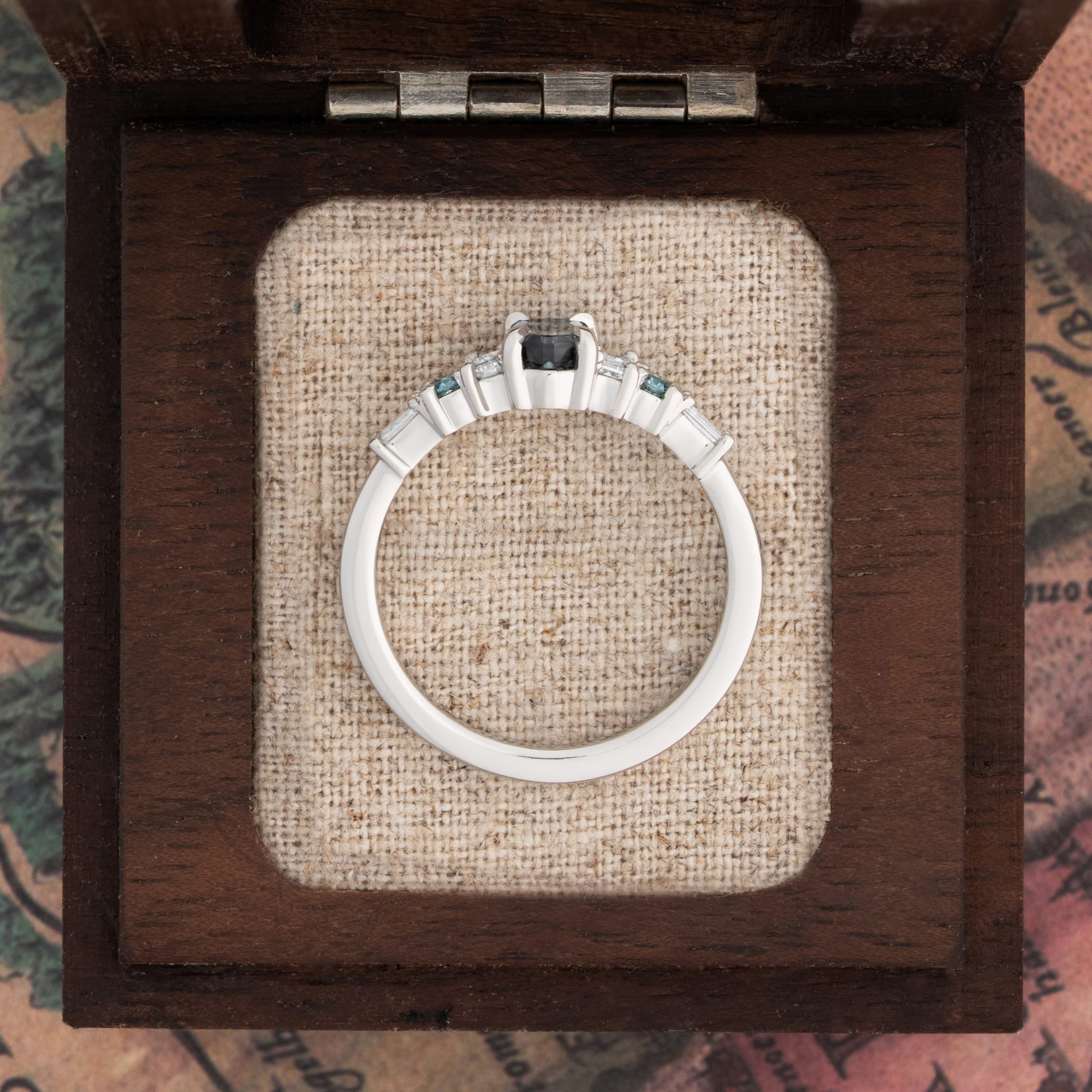 'Harmony' Starbrite sapphire and diamond ring — 3