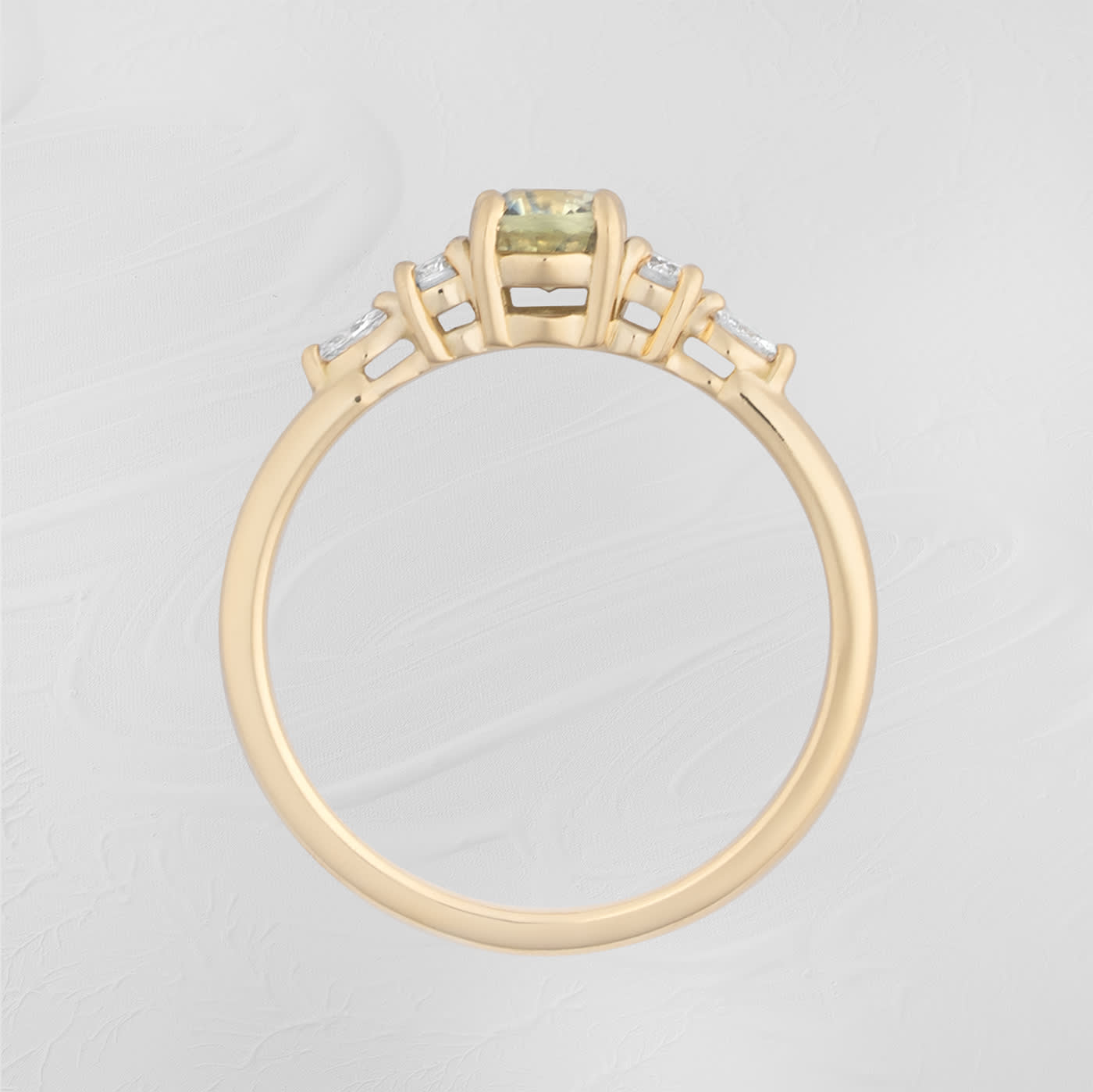 Parti sapphire and diamond ring — 2