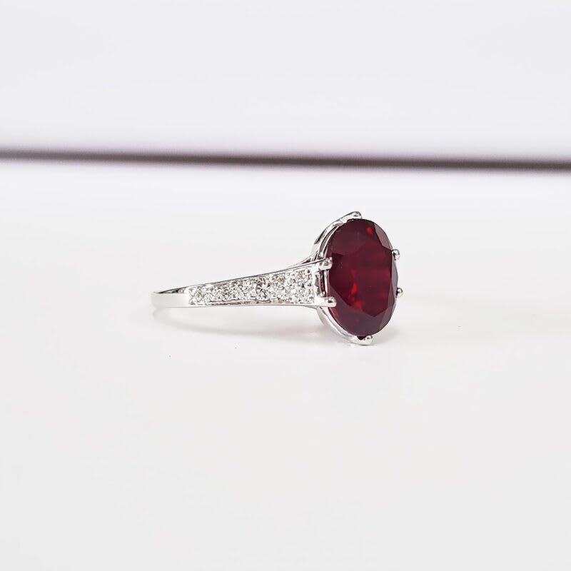 Ruby and diamond engagement ring  — 4