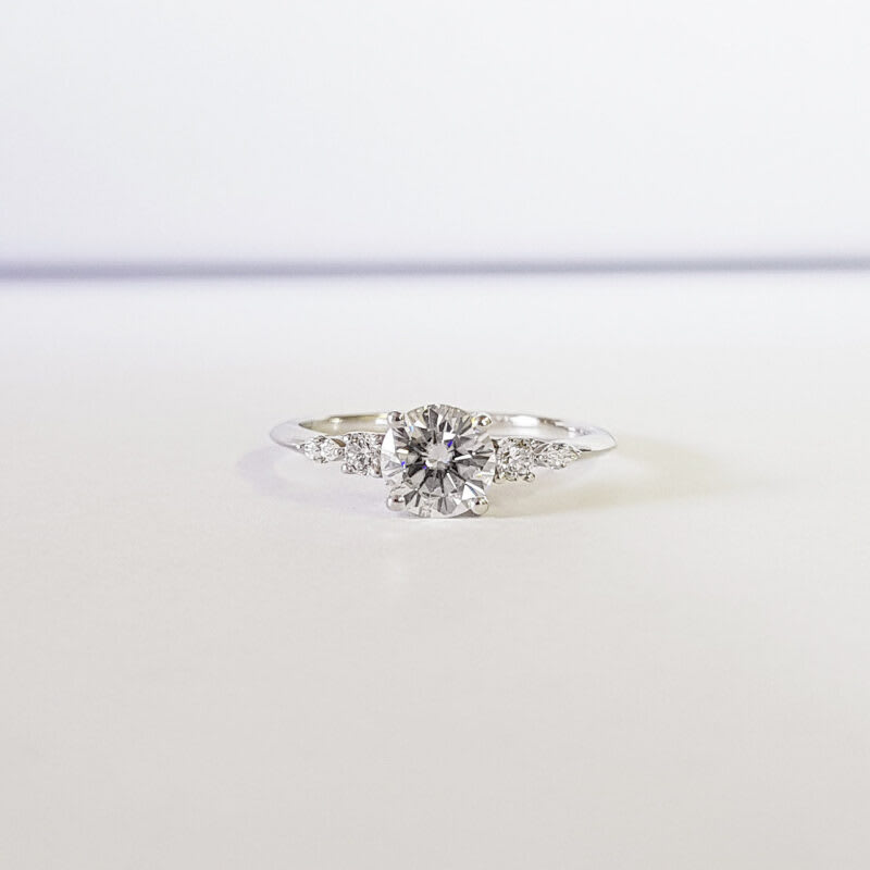 'Arlet' Moissanite and diamond 5 stone ring — 1