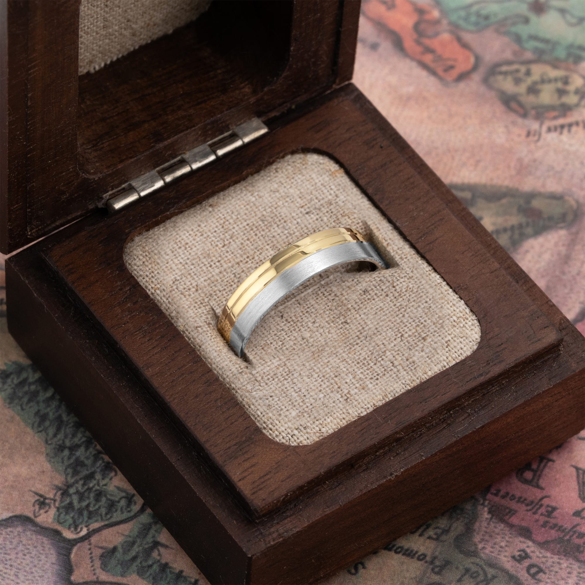 Two tone wedding band  — 3